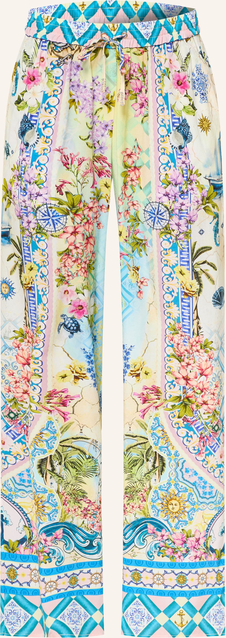 Princess Goes Hollywood Marlenehose Aus Seide blau