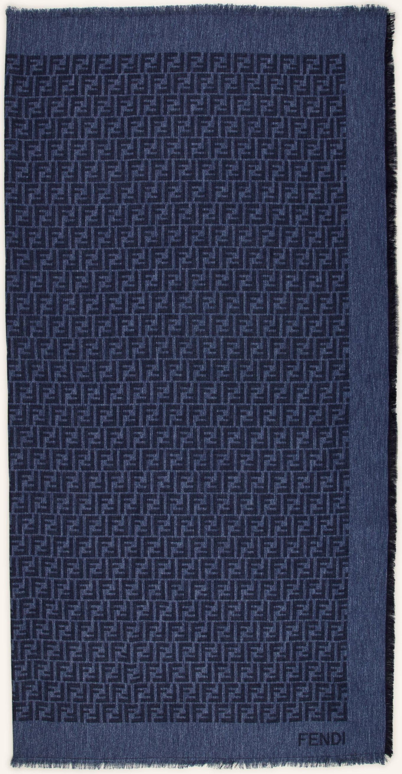 Fendi Tuch In Jeansoptik blau