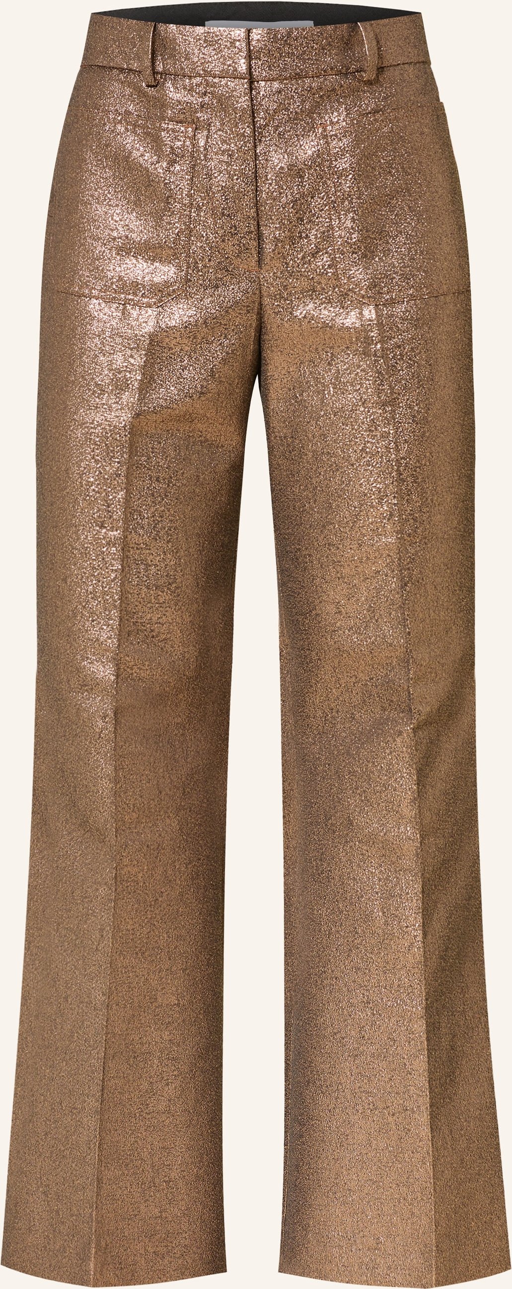 Reiss Bootcut-Hose Sienna Mit Glitzergarn gold