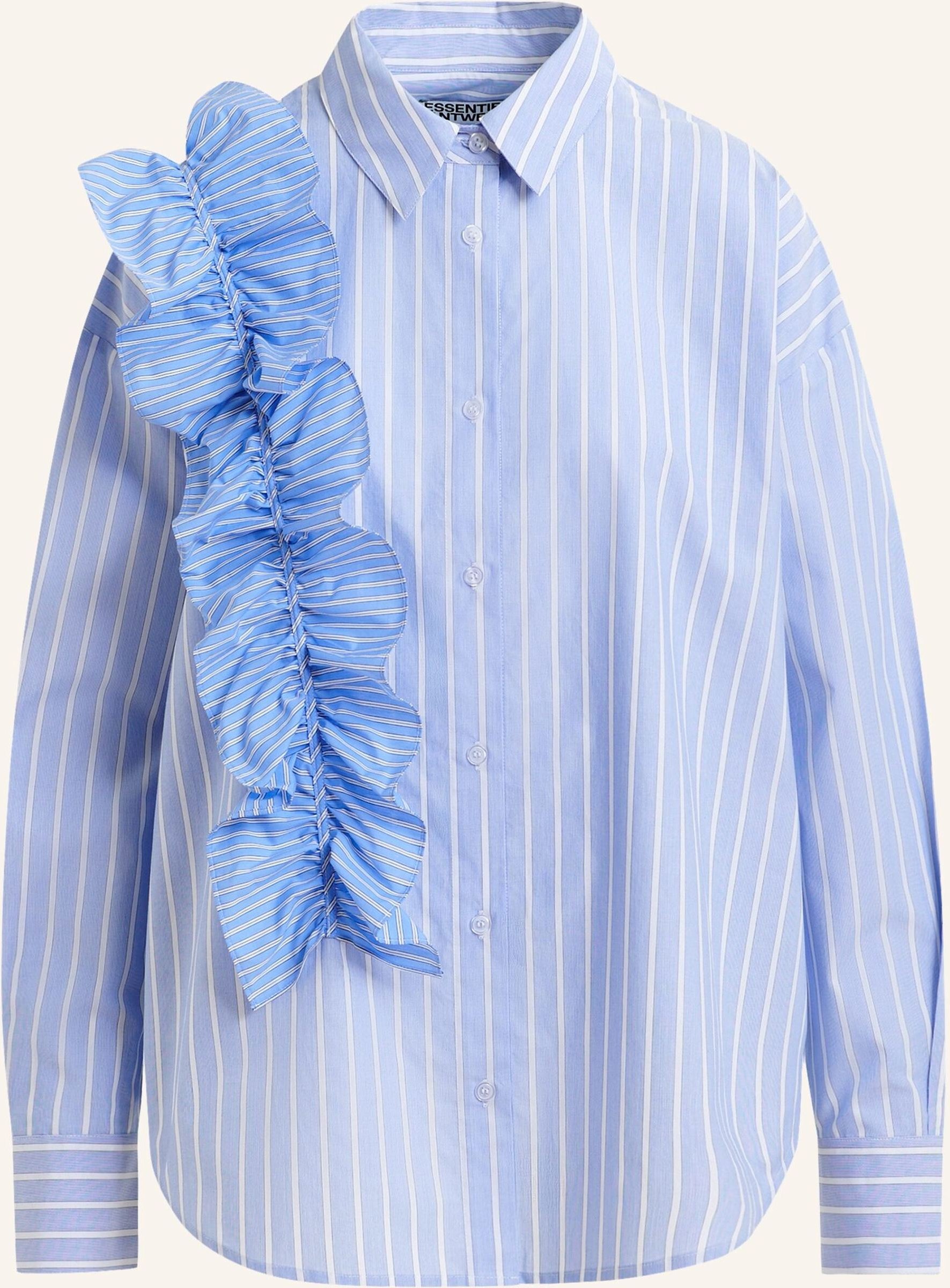 Essentiel Antwerp Hemdbluse Ibody Mit Rüschen blau