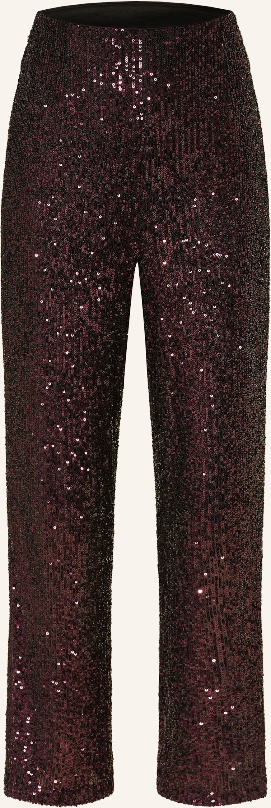 Mrs & Hugs Marlenehose Mit Pailletten rot