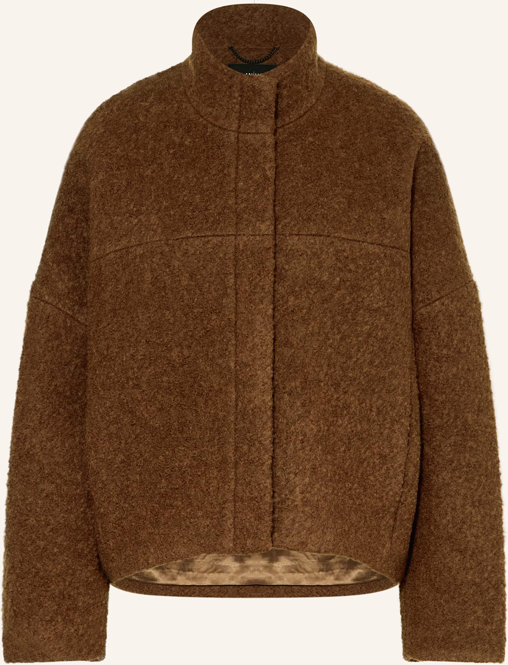 Lanius Bouclé-Overjacket braun
