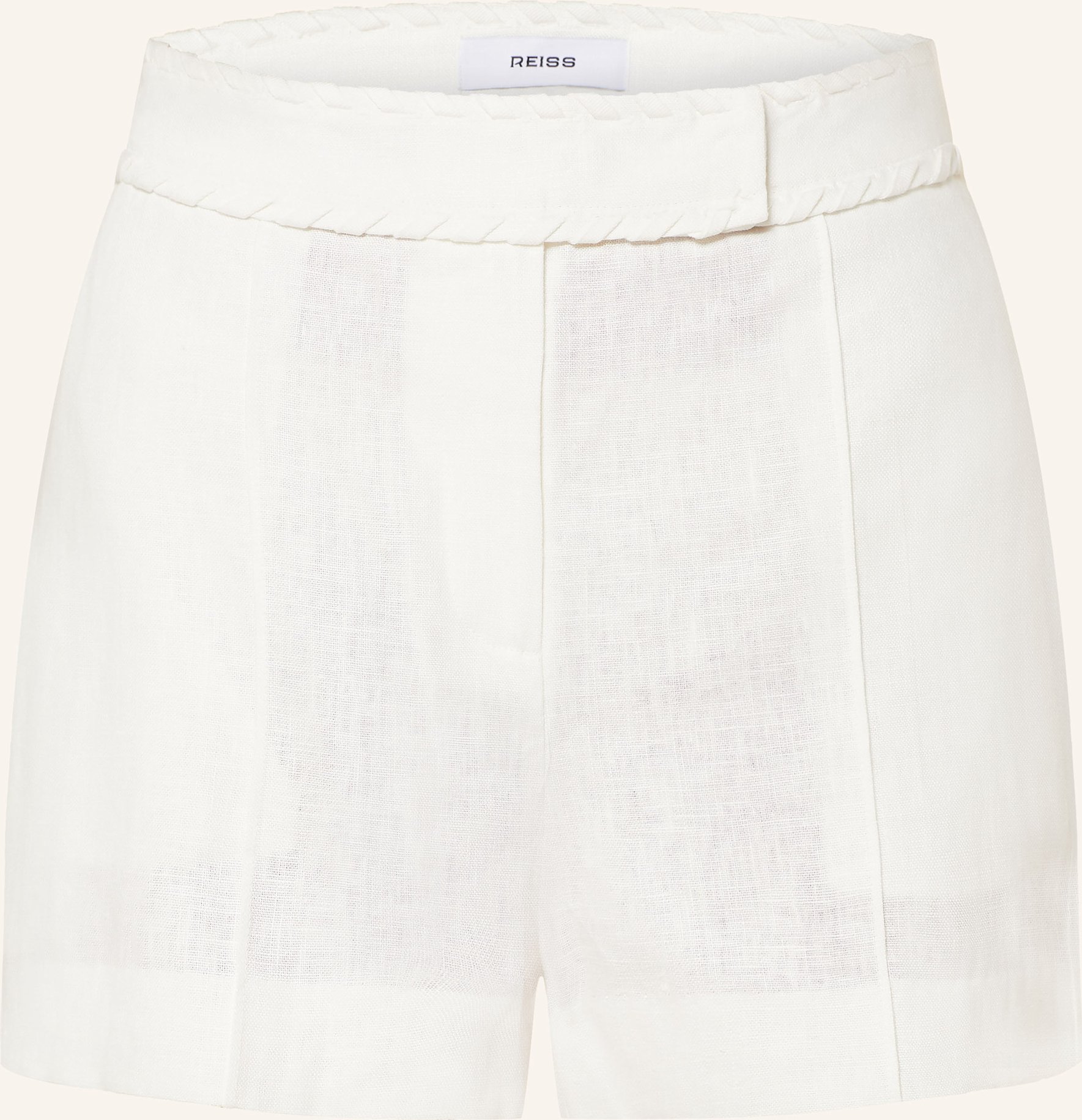 Reiss Leinenshorts Fawn weiss