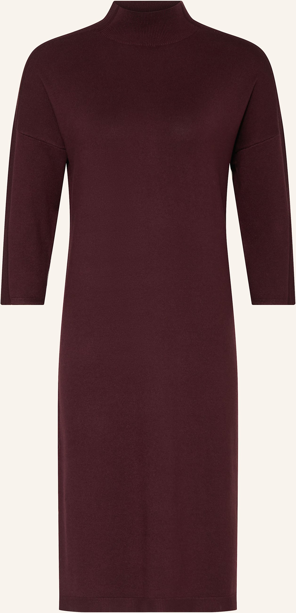 Comma Strickkleid Mit 3/4-Arm rot