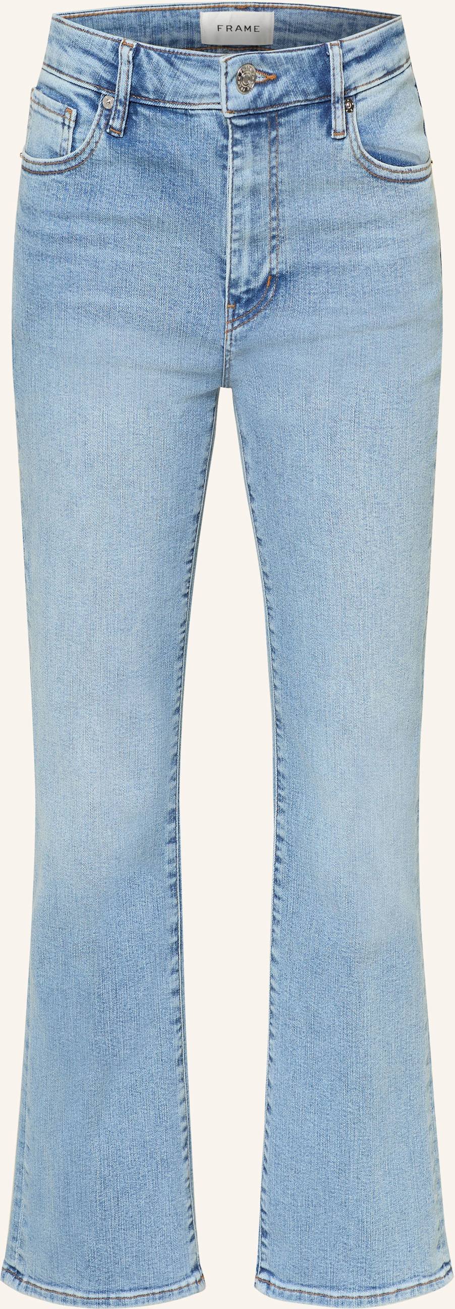 Thumbnail - Frame Bootcut Jeans The Reboot Crop blau