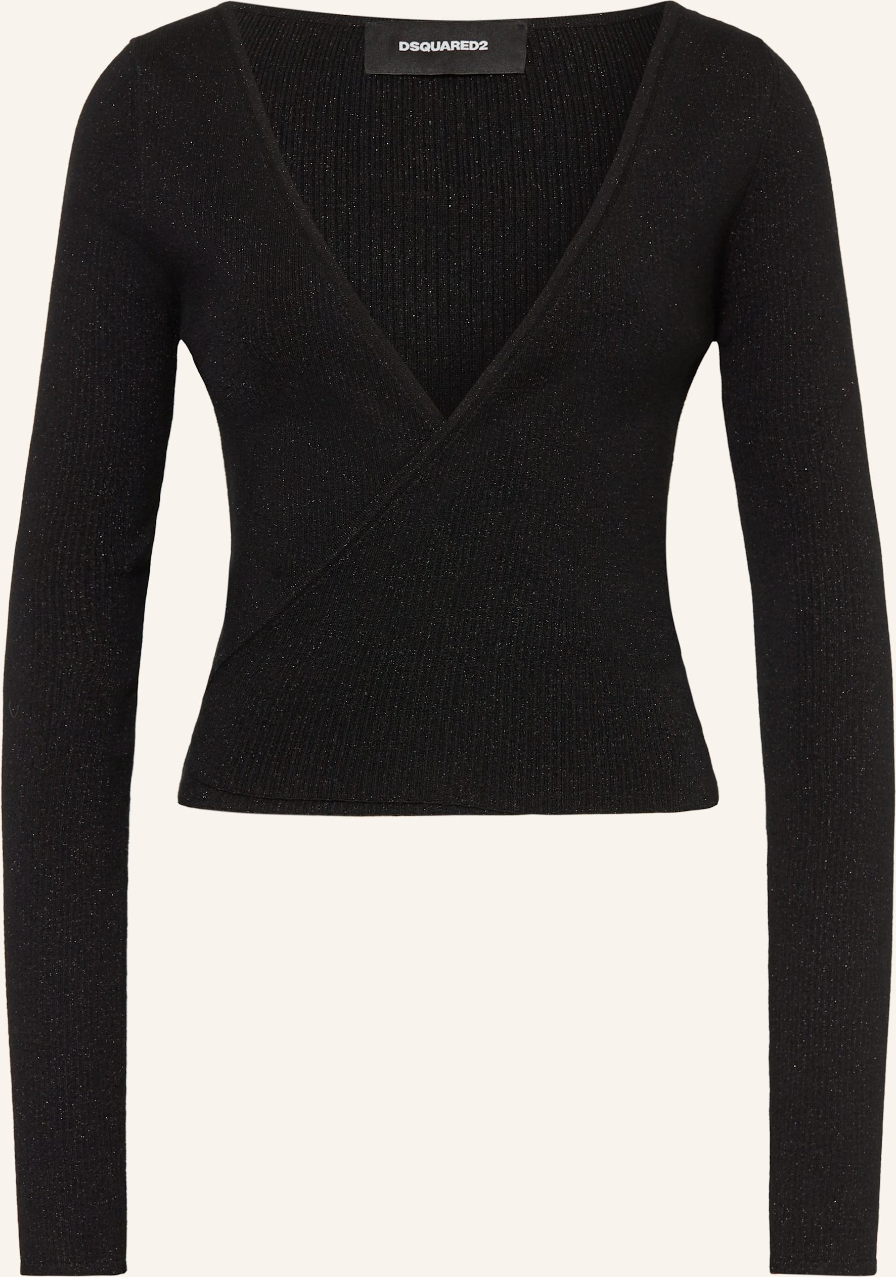 dsquared2 Strickjacke Mit Glitzergarn schwarz