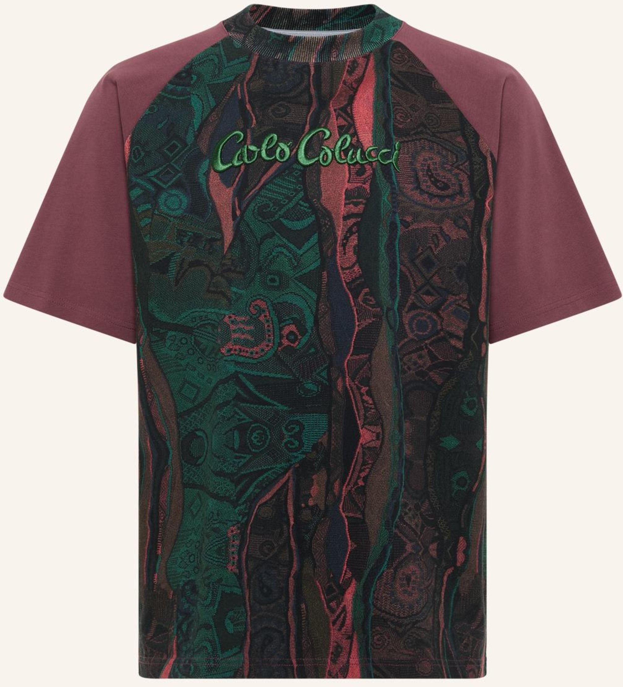 Carlo Colucci T-Shirt - Retro Vibes Eschfaller rot