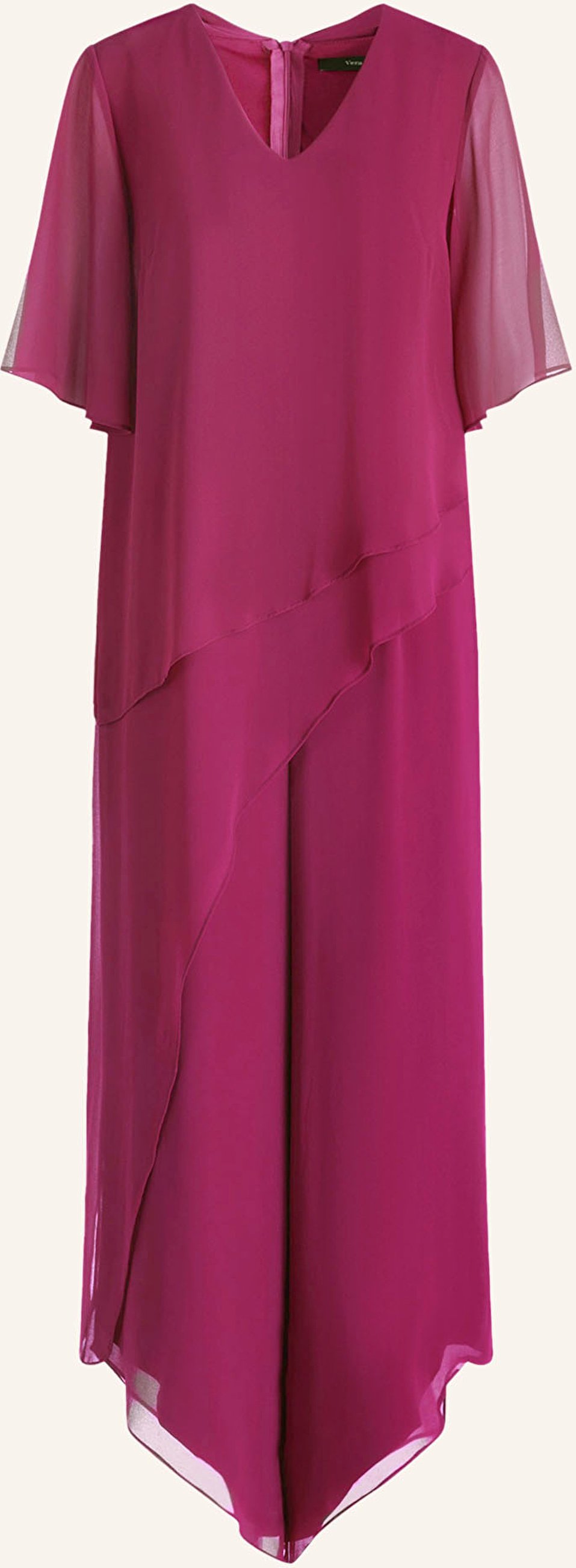 Vera Mont Jumpsuit Mit 3/4-Arm Und Volants rot