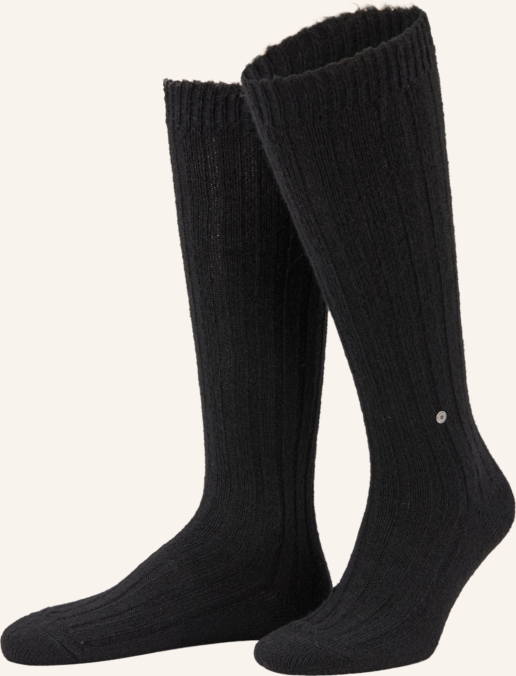 Thumbnail - Burlington Kniestrümpfe Soft Rib Mit Alpaka schwarz