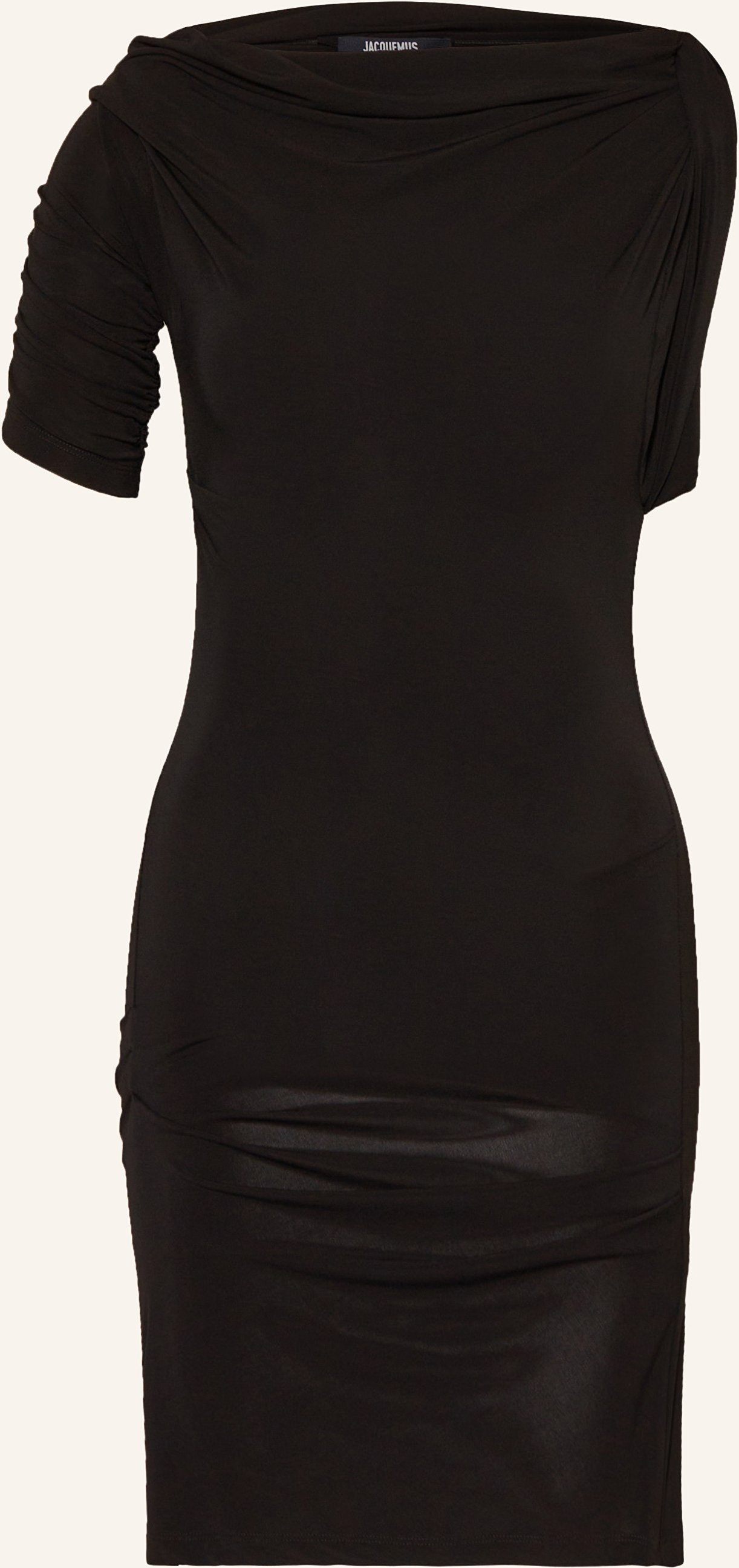 Jacquemus Cocktailkleid La Mini Robe Drapeado schwarz