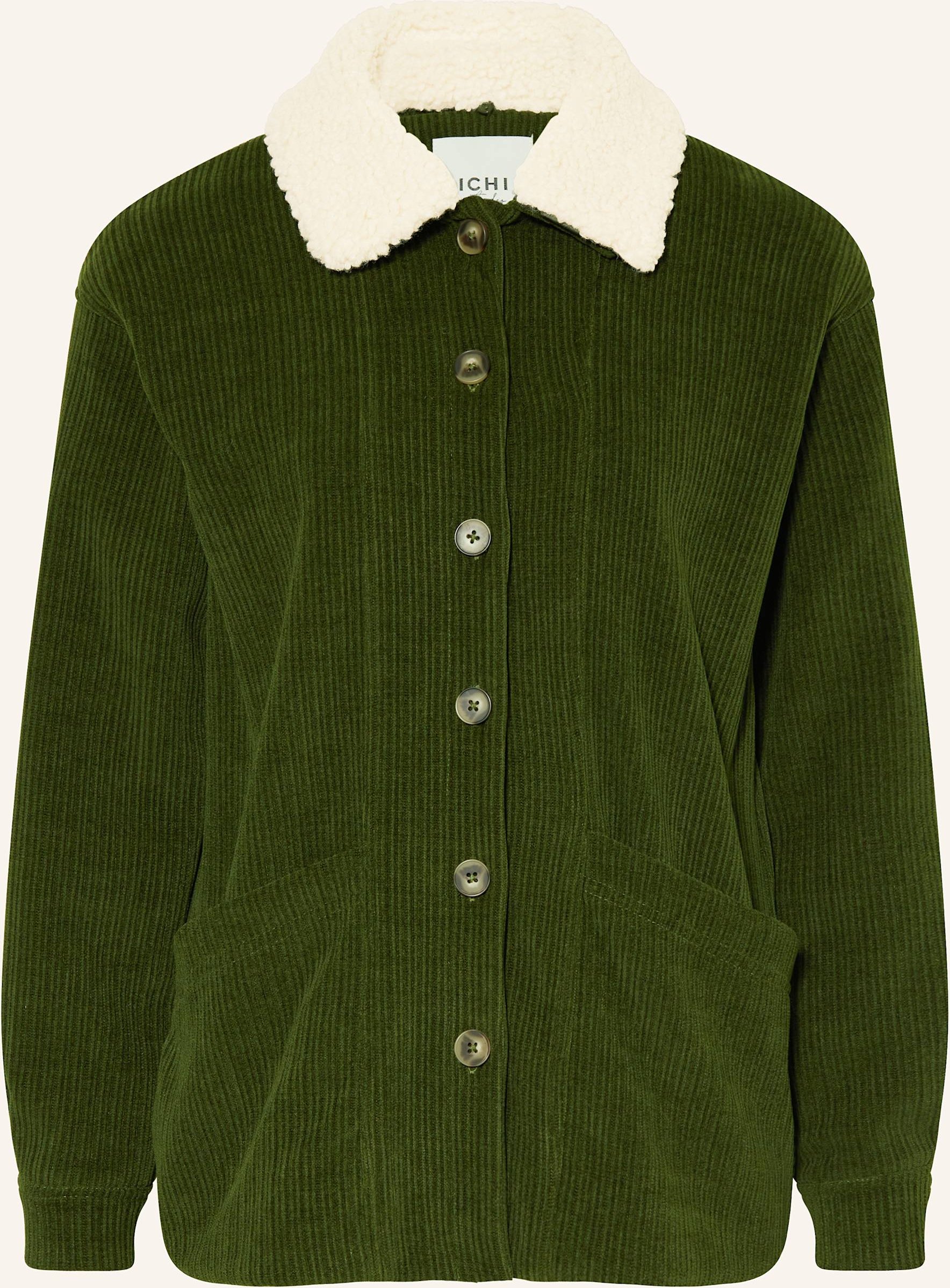 Ichi Jacke Ihkate Mit Teddyfell gruen