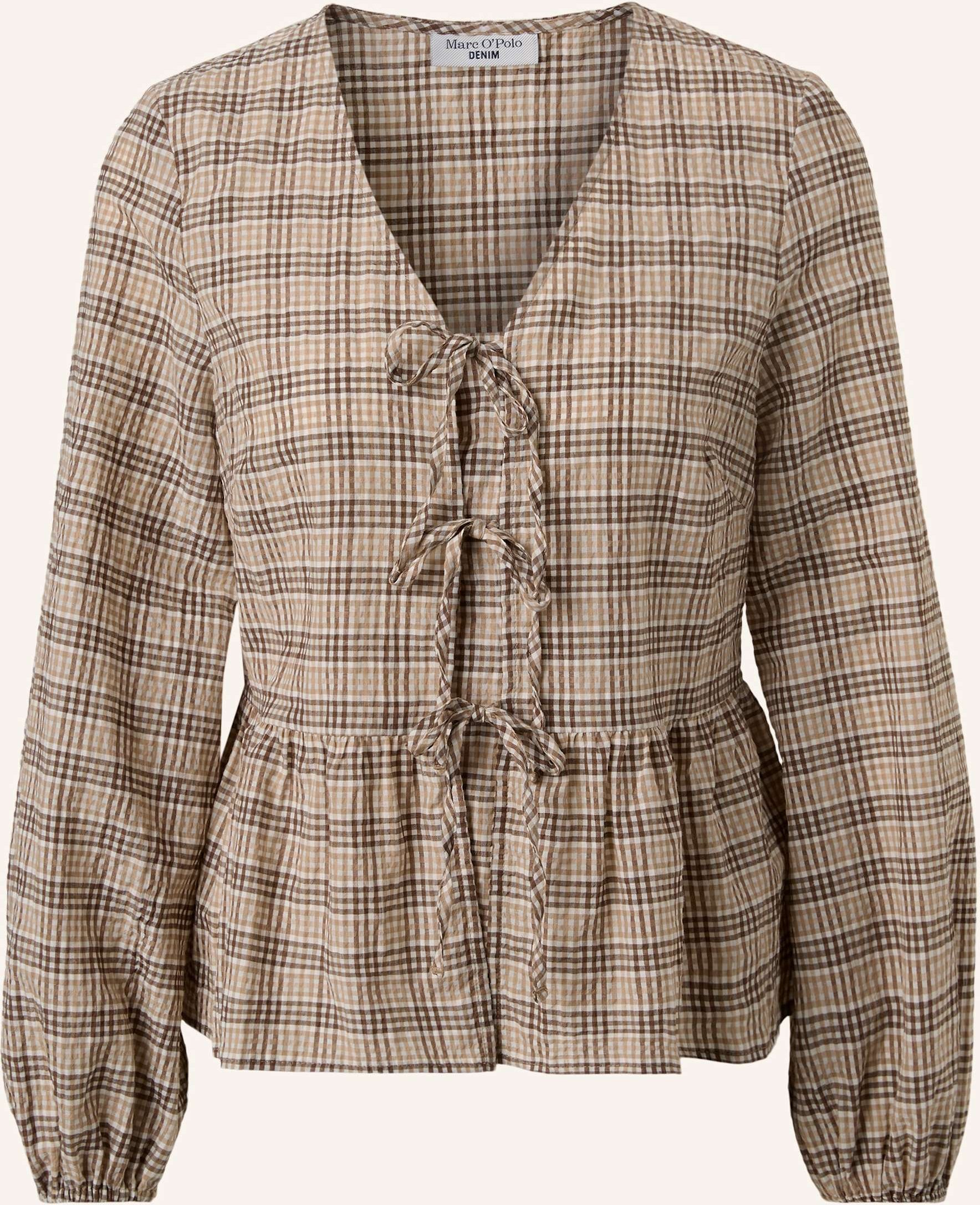 Marc O'polo Denim Peplum-Bluse weiss