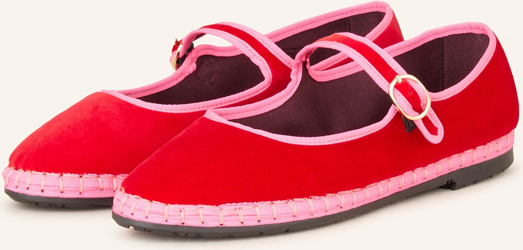 Flabelus Ballerinas Aurelie rot