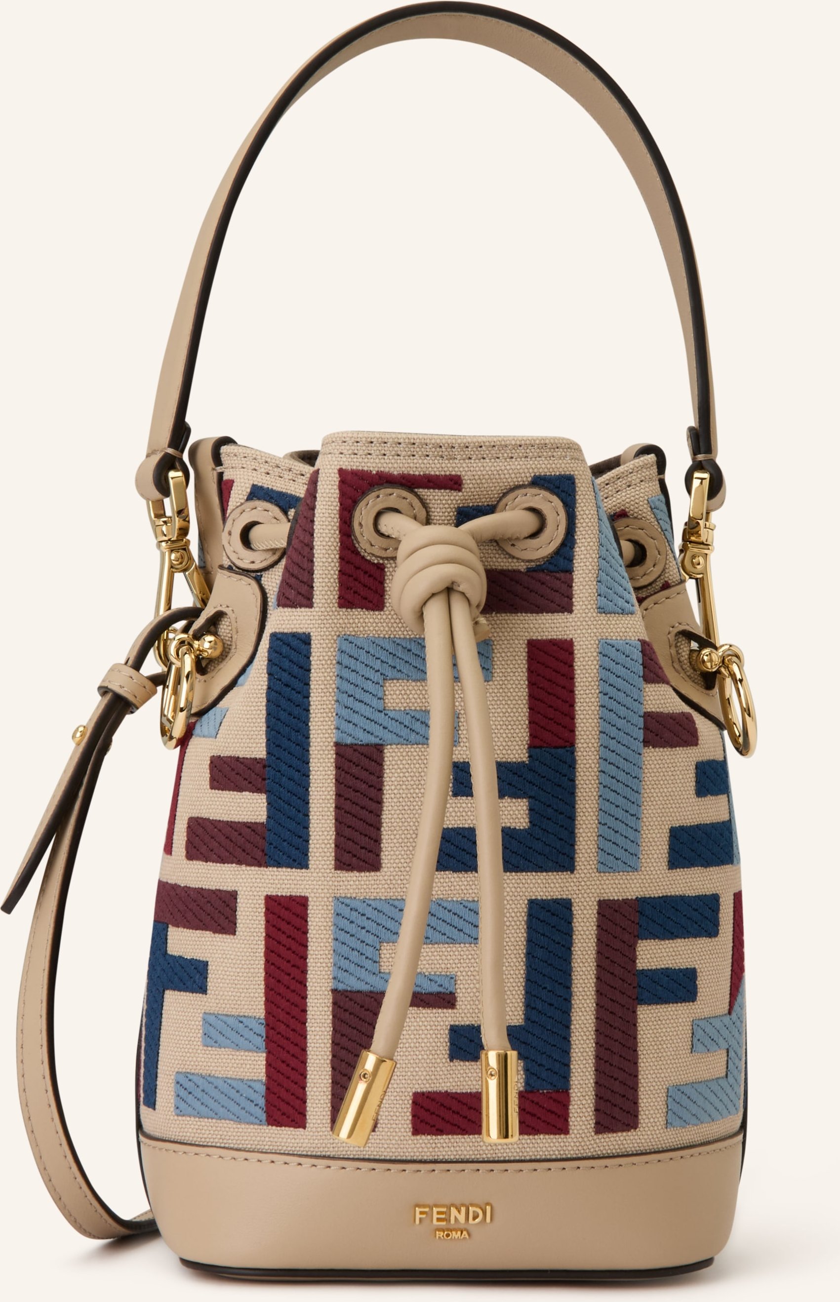 Fendi Beuteltasche Mon Tresor beige