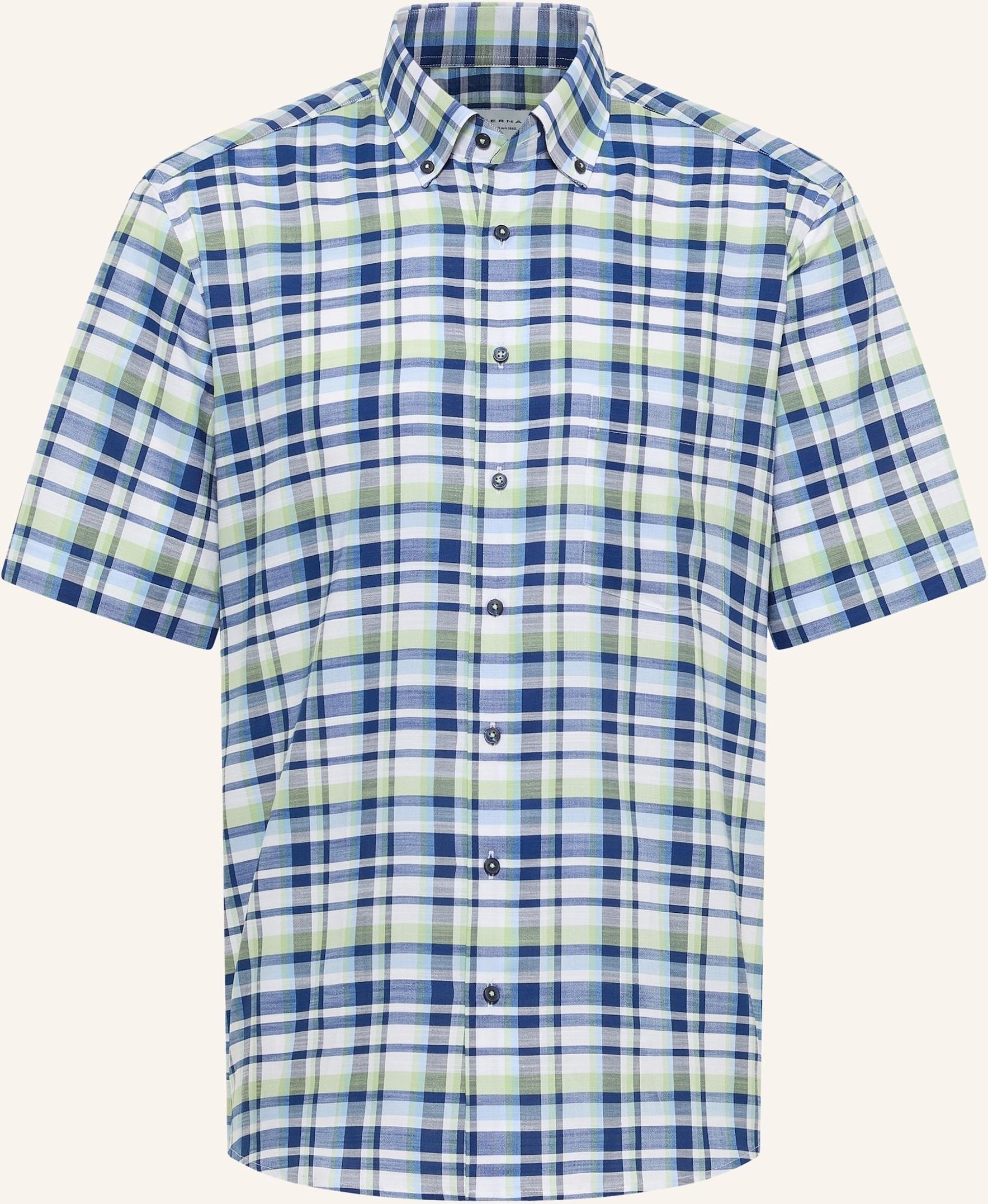 Eterna Kurzarm-Hemd Modern Fit gruen