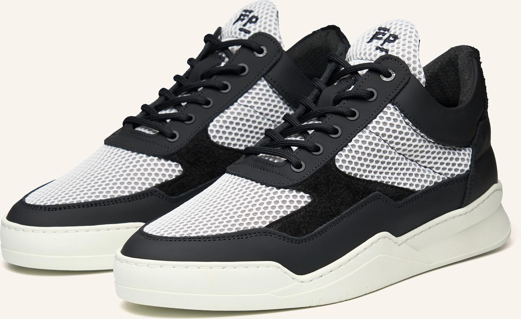Filling Pieces Sneaker Low Top Ghost Mesh schwarz