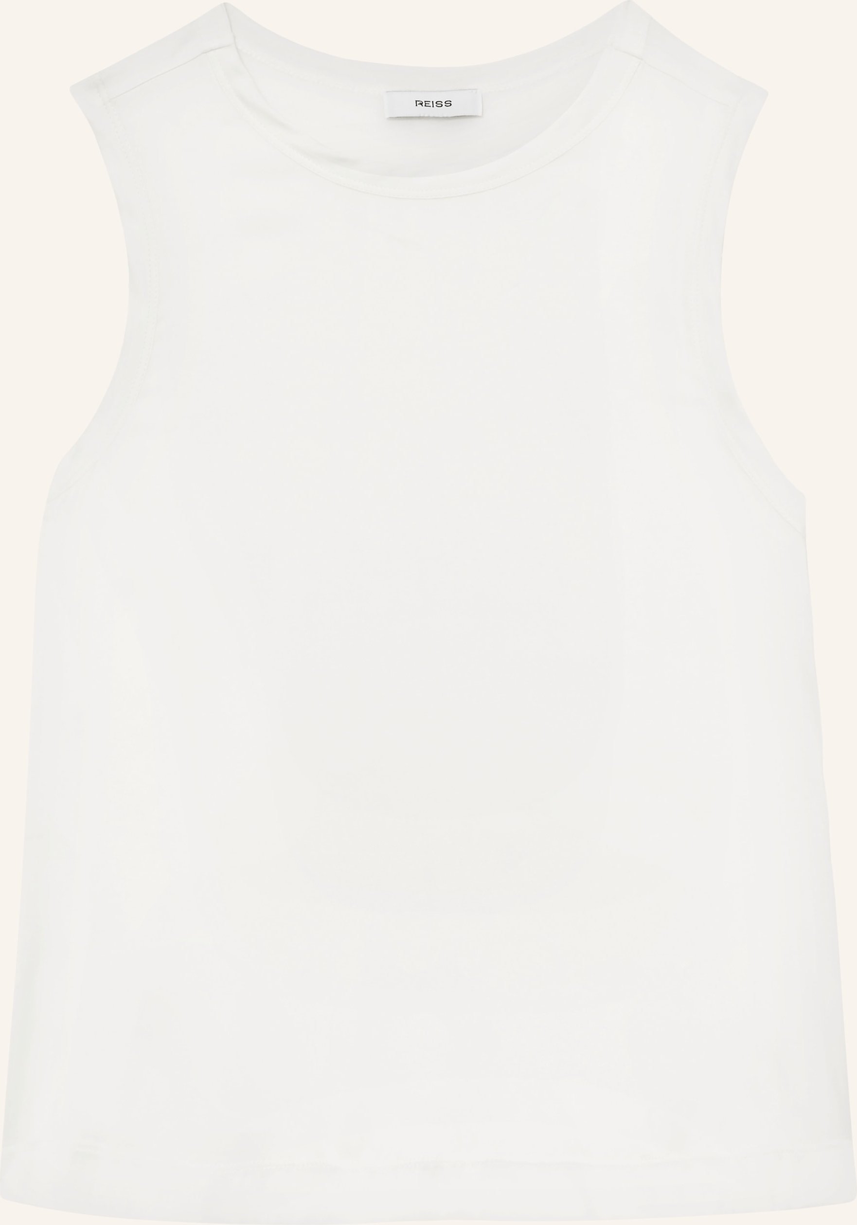 Reiss Blusentop Rian Im Materialmix Mit Seide weiss