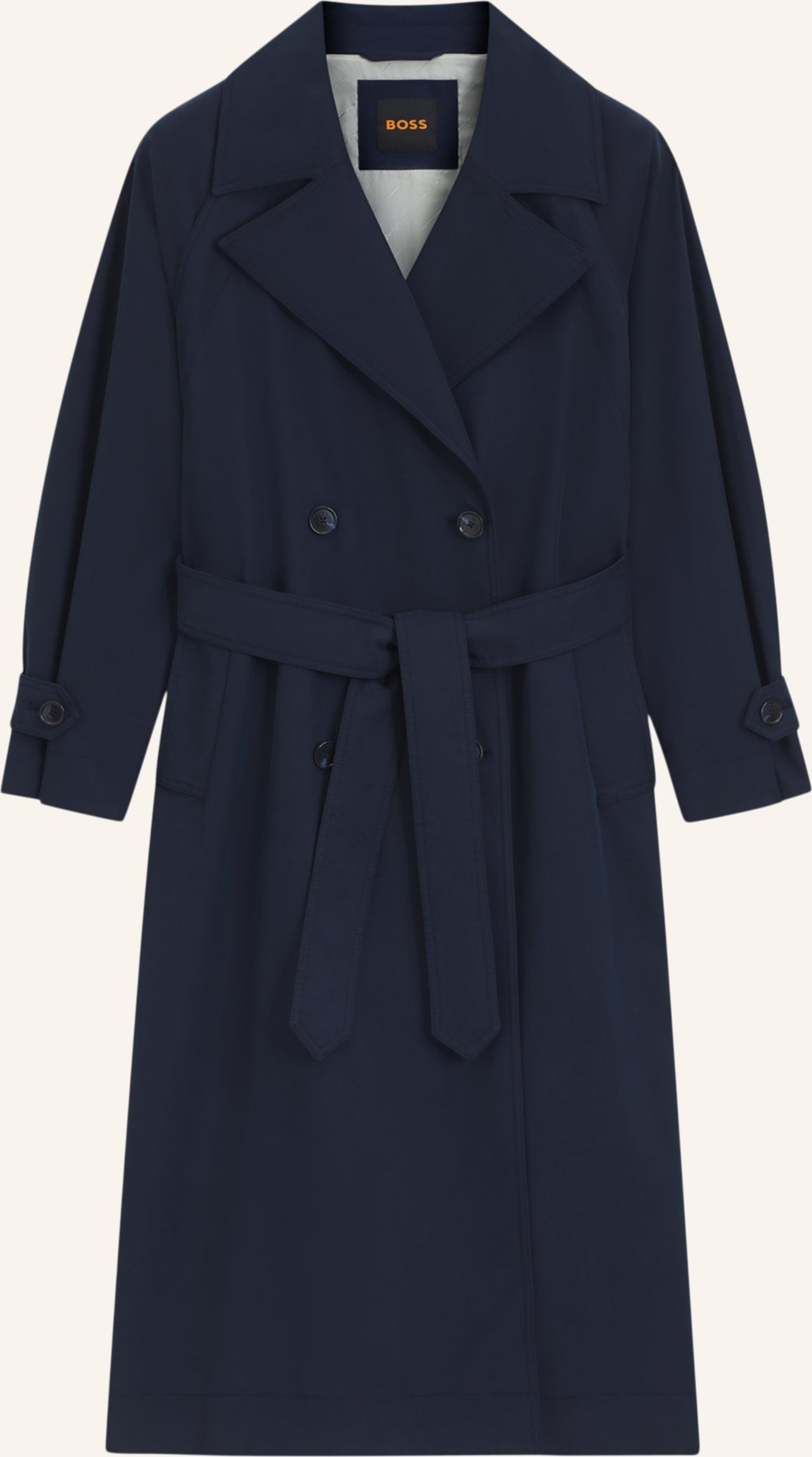 Thumbnail - Boss Klassischer Mantel C_Camina Oversize Fit blau