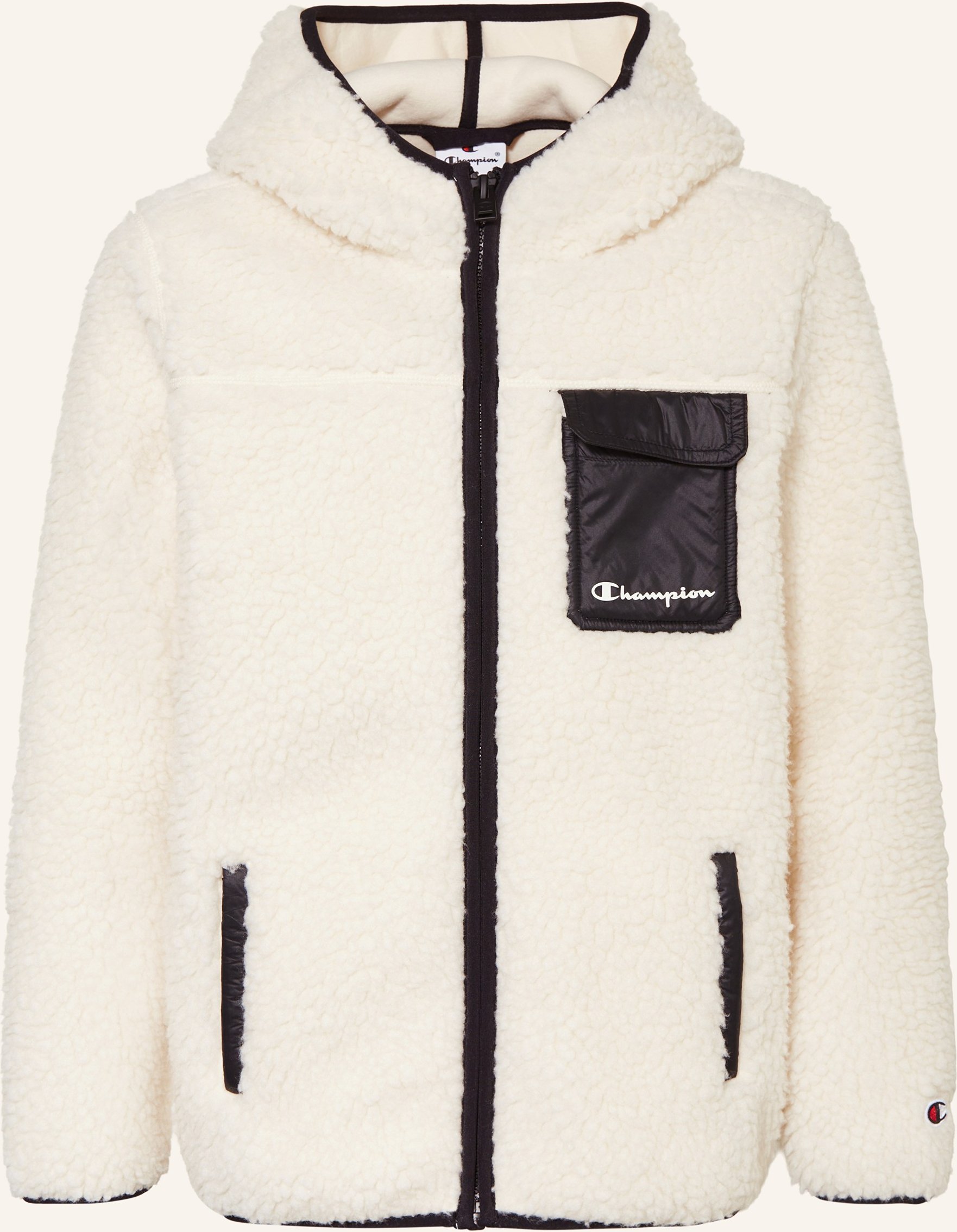 Champion Teddyfell-Jacke weiss