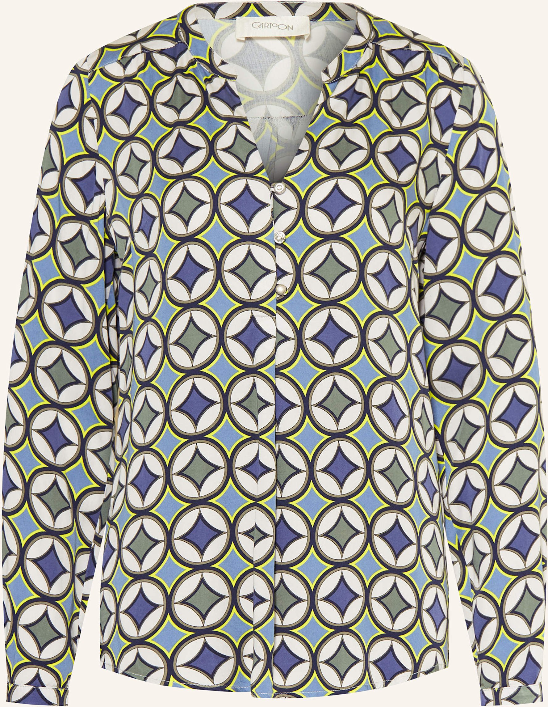 Cartoon Blusenshirt blau