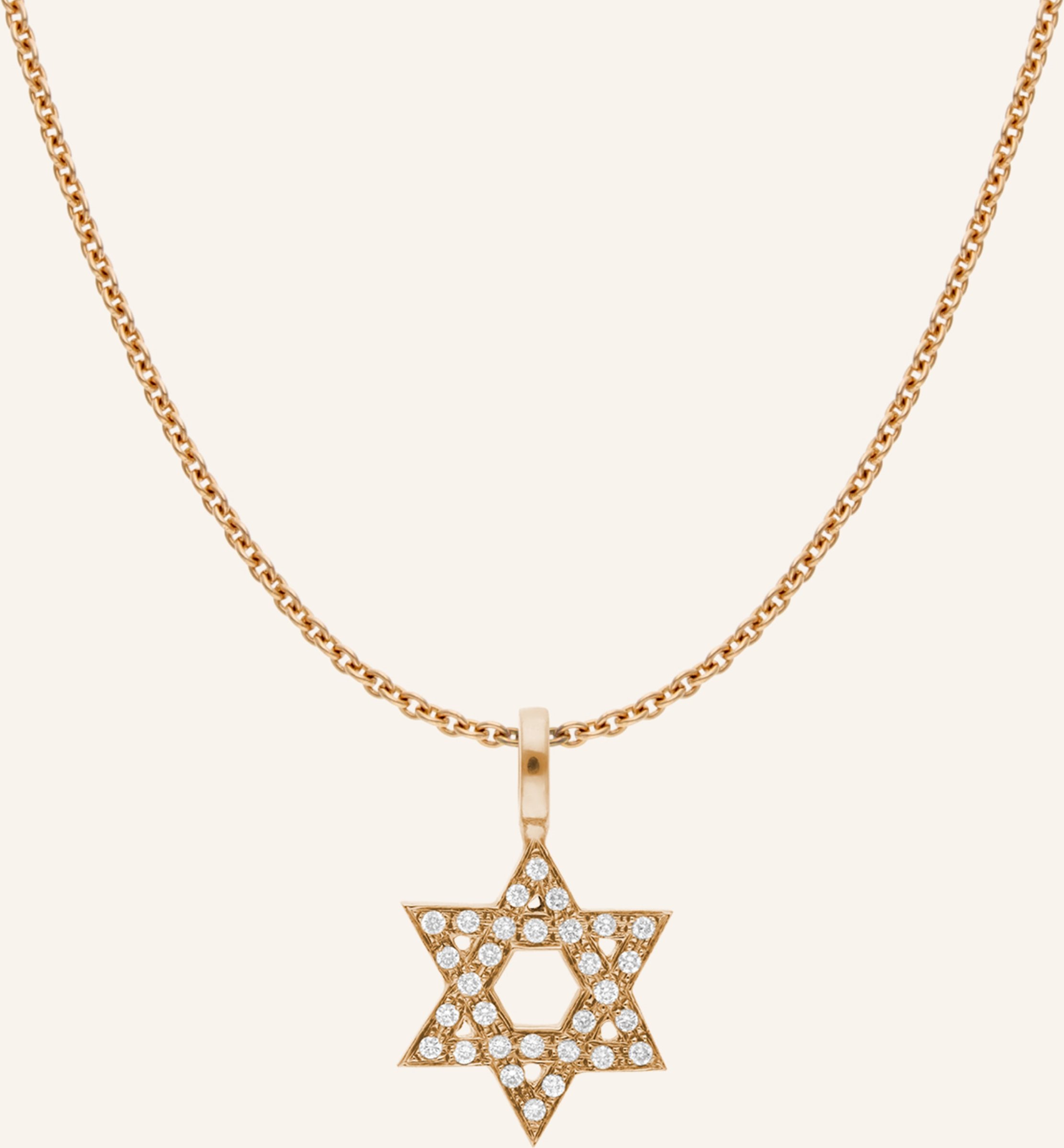 Cada Kette Mini Mini Star Of David rosegold