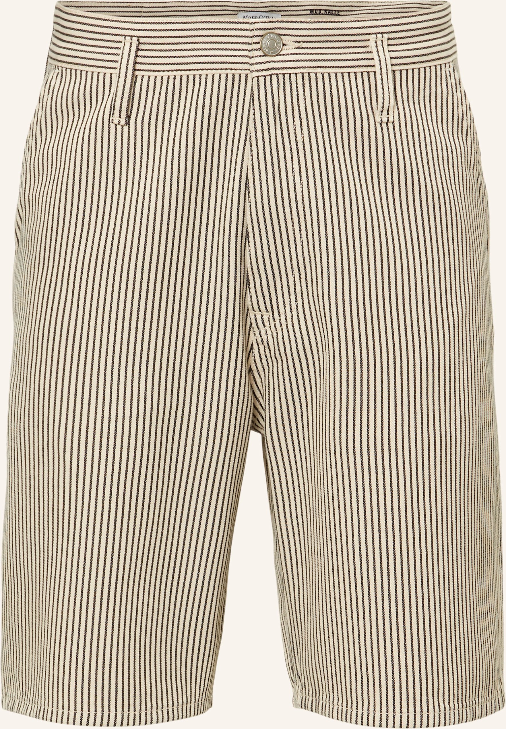 Marc O'polo Denim Jeansshorts Mid Waist, Wide Leg beige