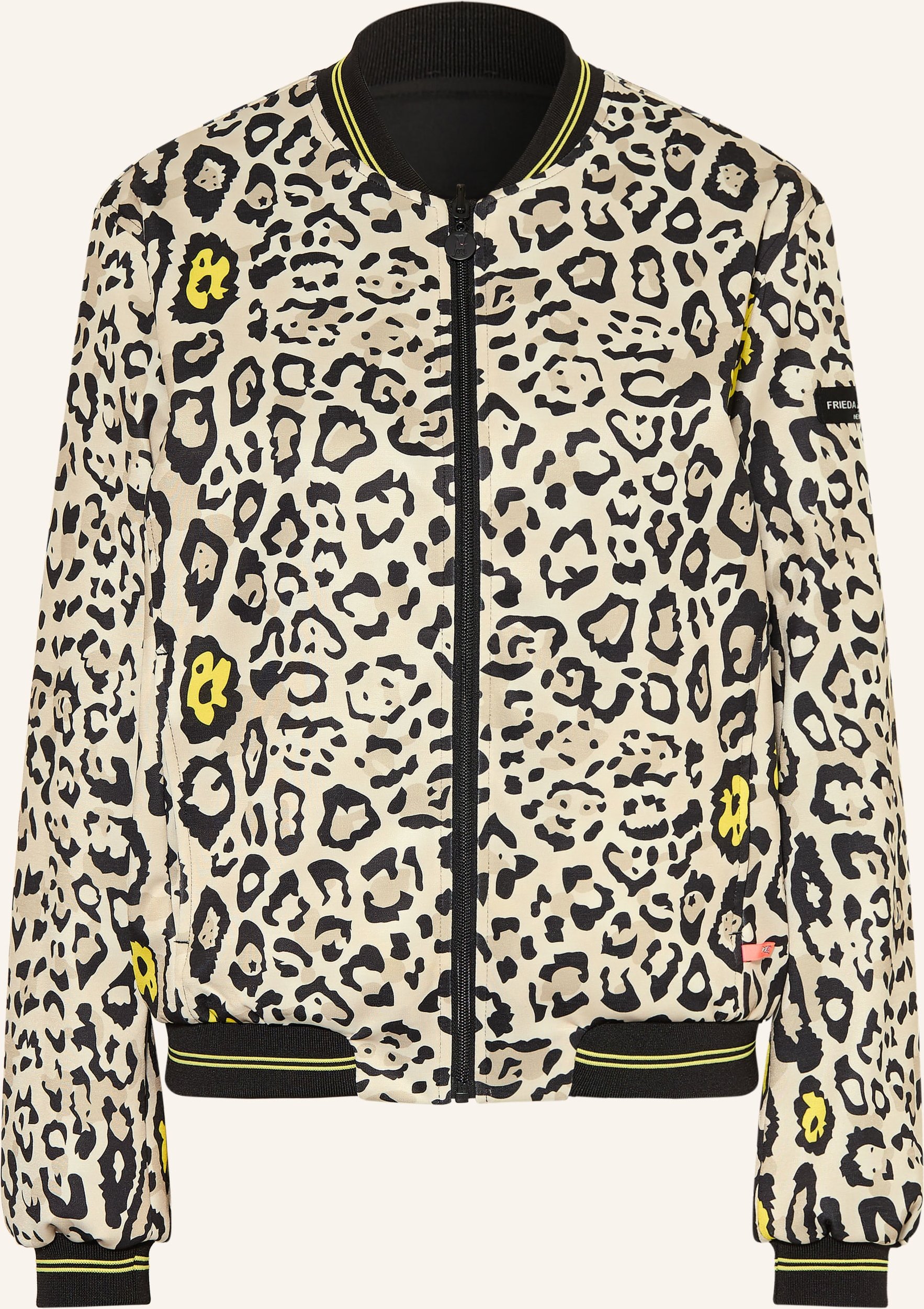 Frieda & Freddies Satinblouson Suzy Zum Wenden schwarz