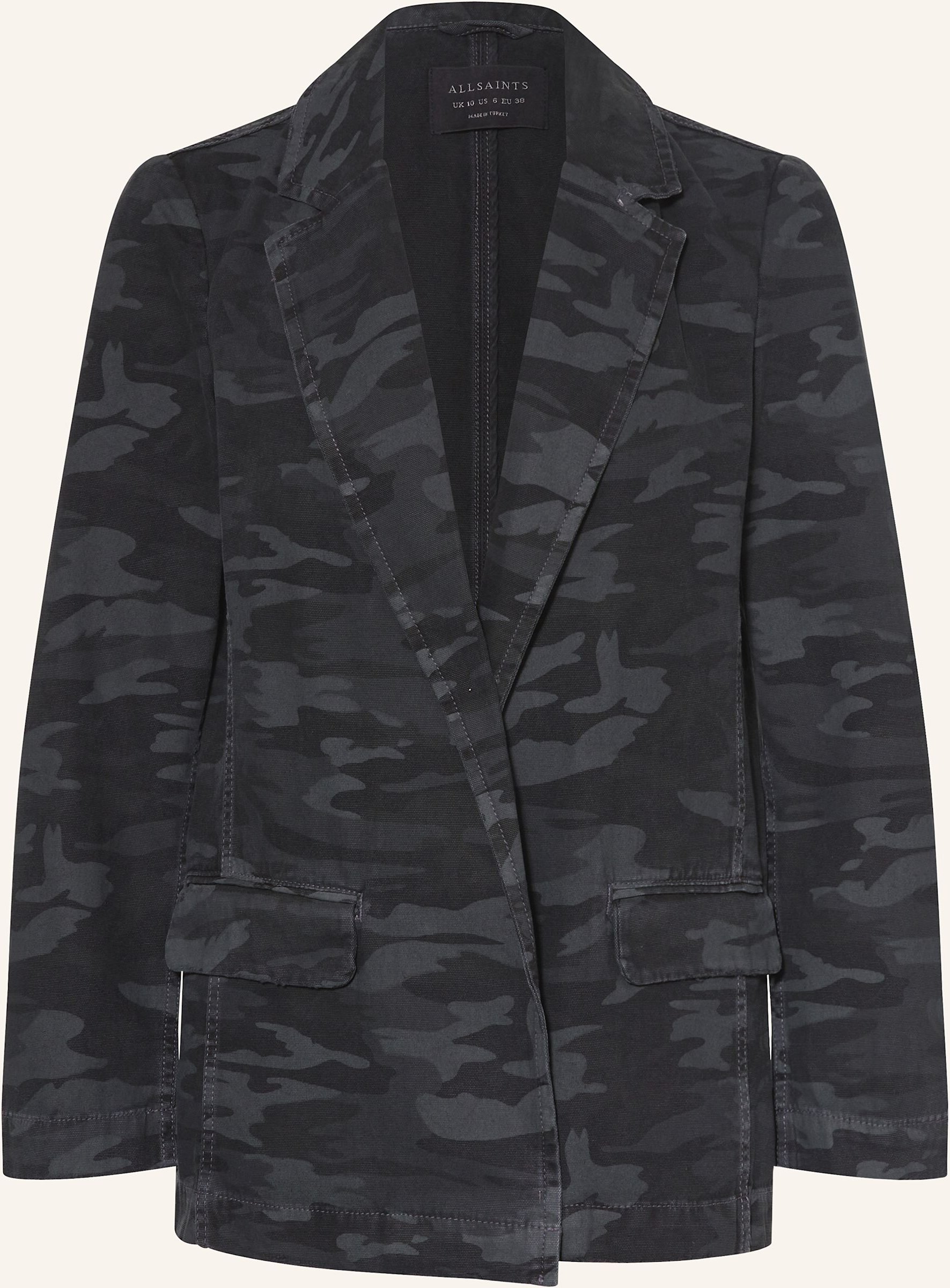 Allsaints Denim-Blazer Aleida blau