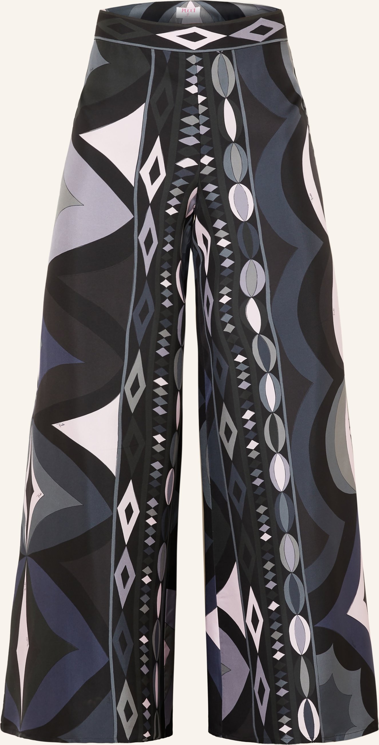 Pucci Marlenehose Aus Seide schwarz