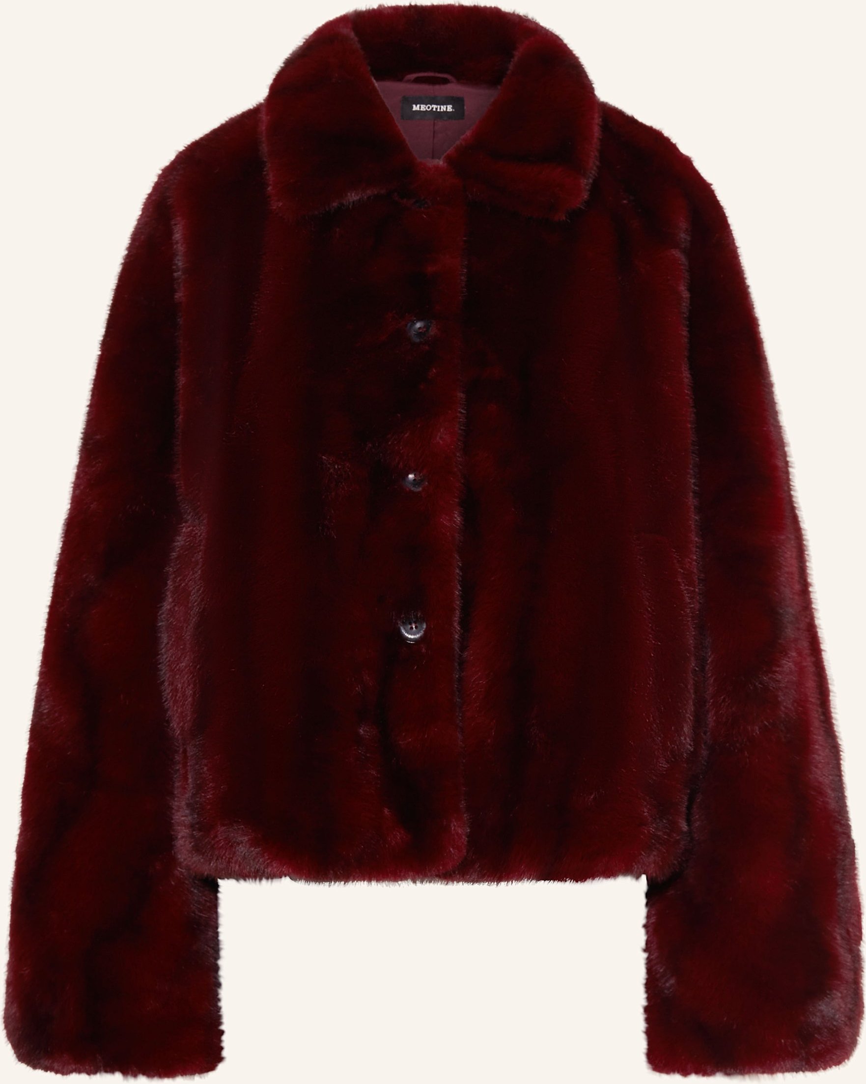 Thumbnail - Meotine Kunstfell-Jacke Kelly rot
