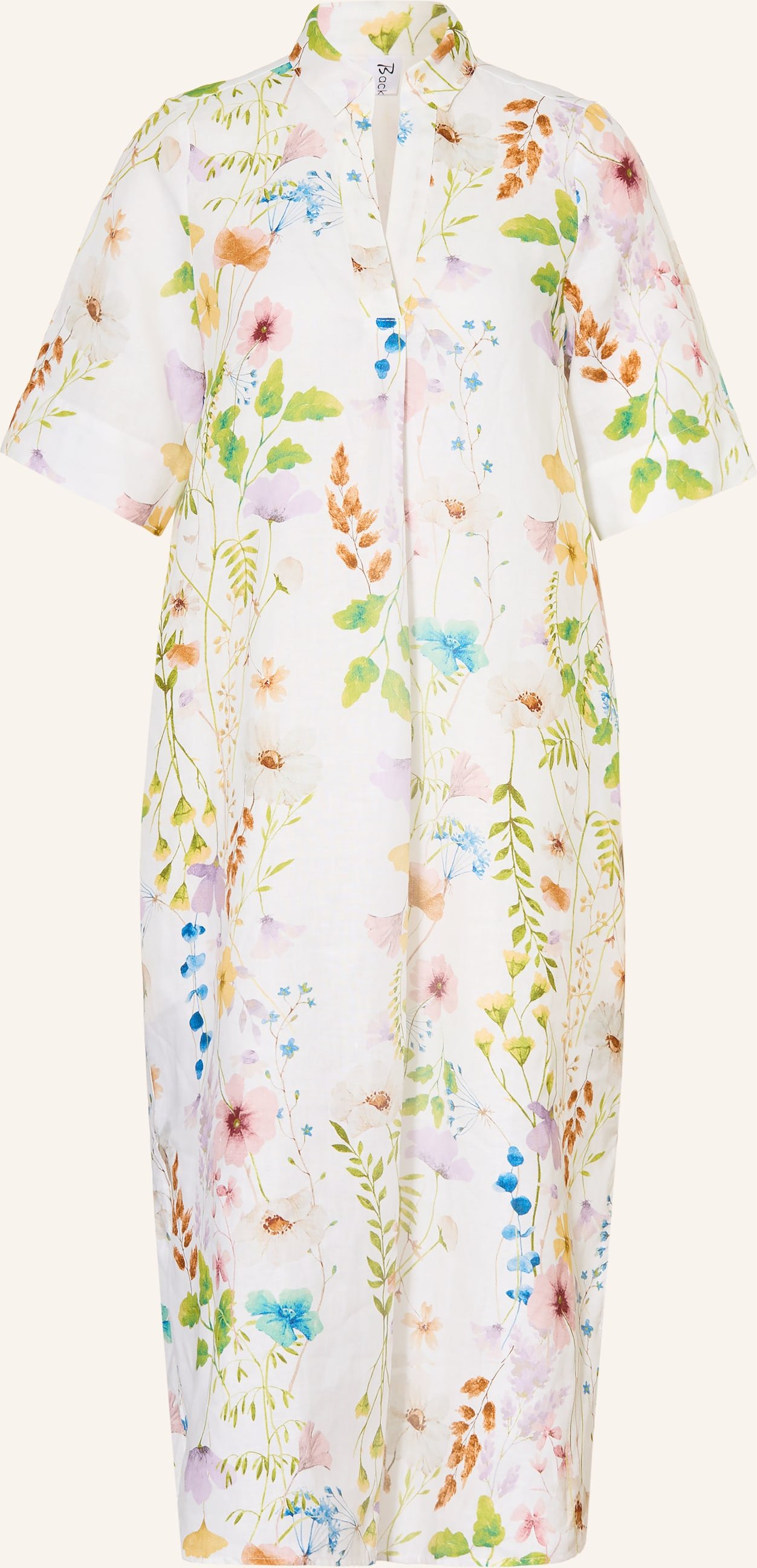 Backstage Leinenkleid weiss