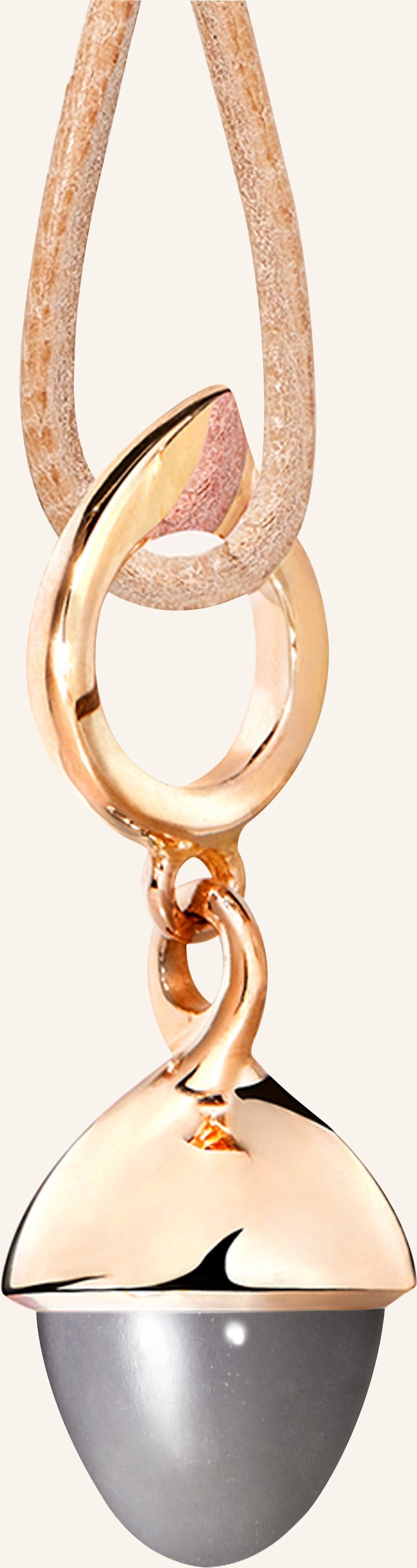 Tamara Comolli Anhänger Pendant Mikado Flamenco Moonstone Grey Aus 18k Roségold Mit Grauem Mondstein rosegold