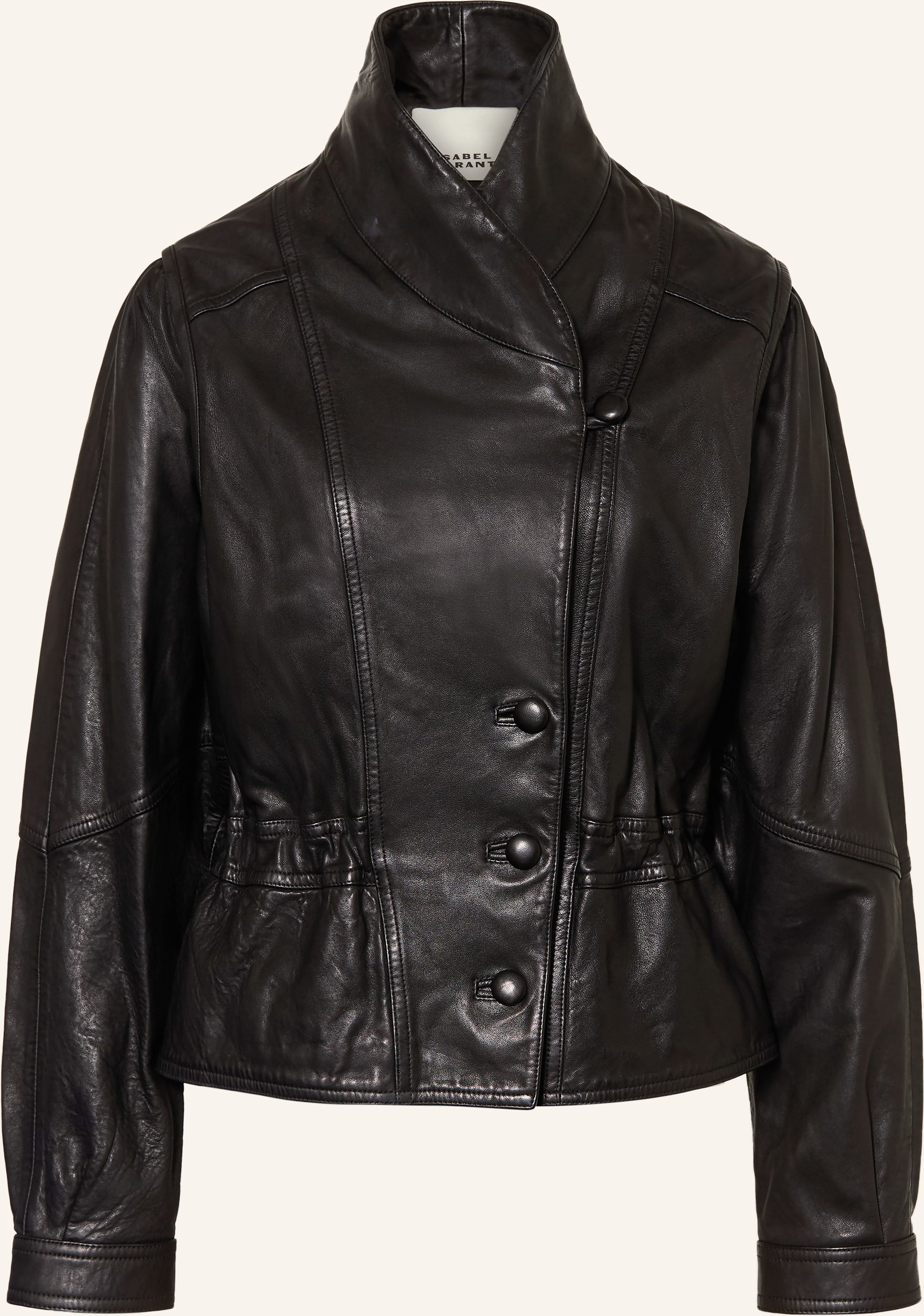 Isabel Marant Lederjacke Tressy schwarz