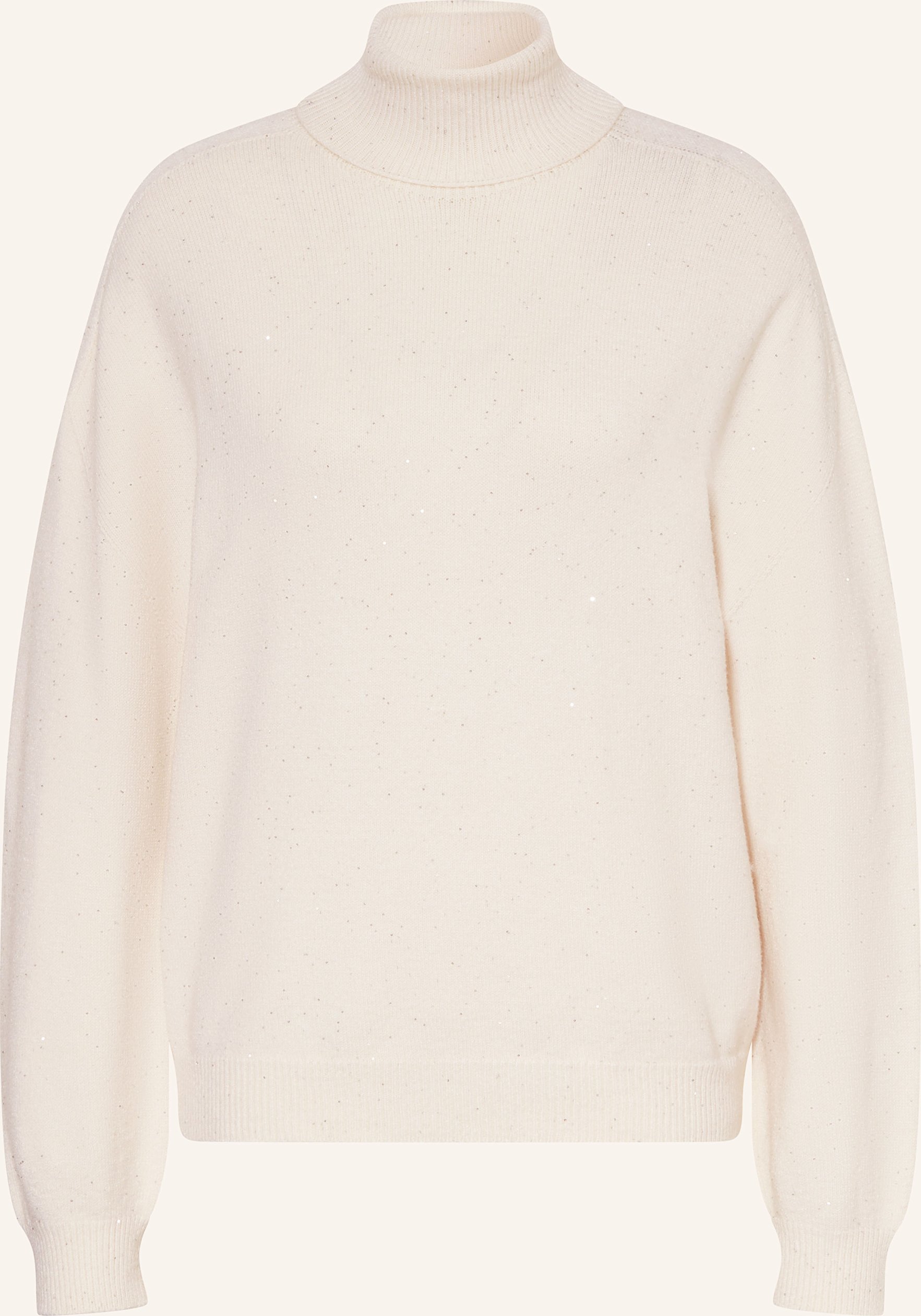 Liu Jo Rollkragenpullover Mit Pailletten weiss
