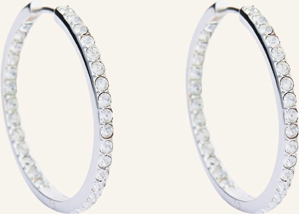 Pompidou Creolen Lillian Biggie Pavé By Glambou silber