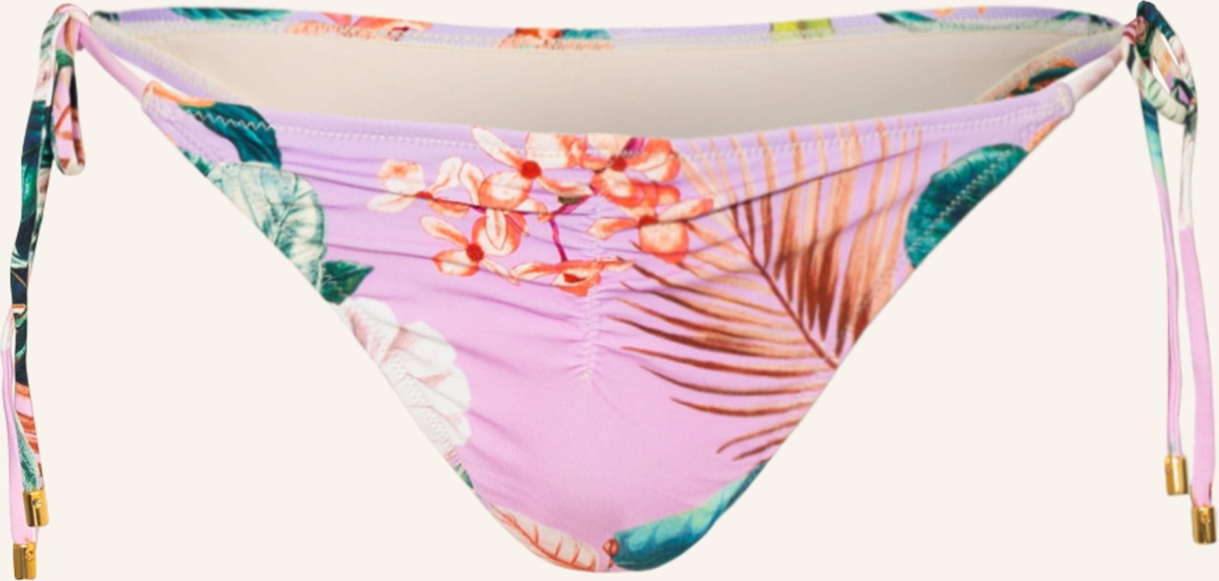 Pilyq Triangel-Bikini-Hose Ruched Tie Tenny rosa