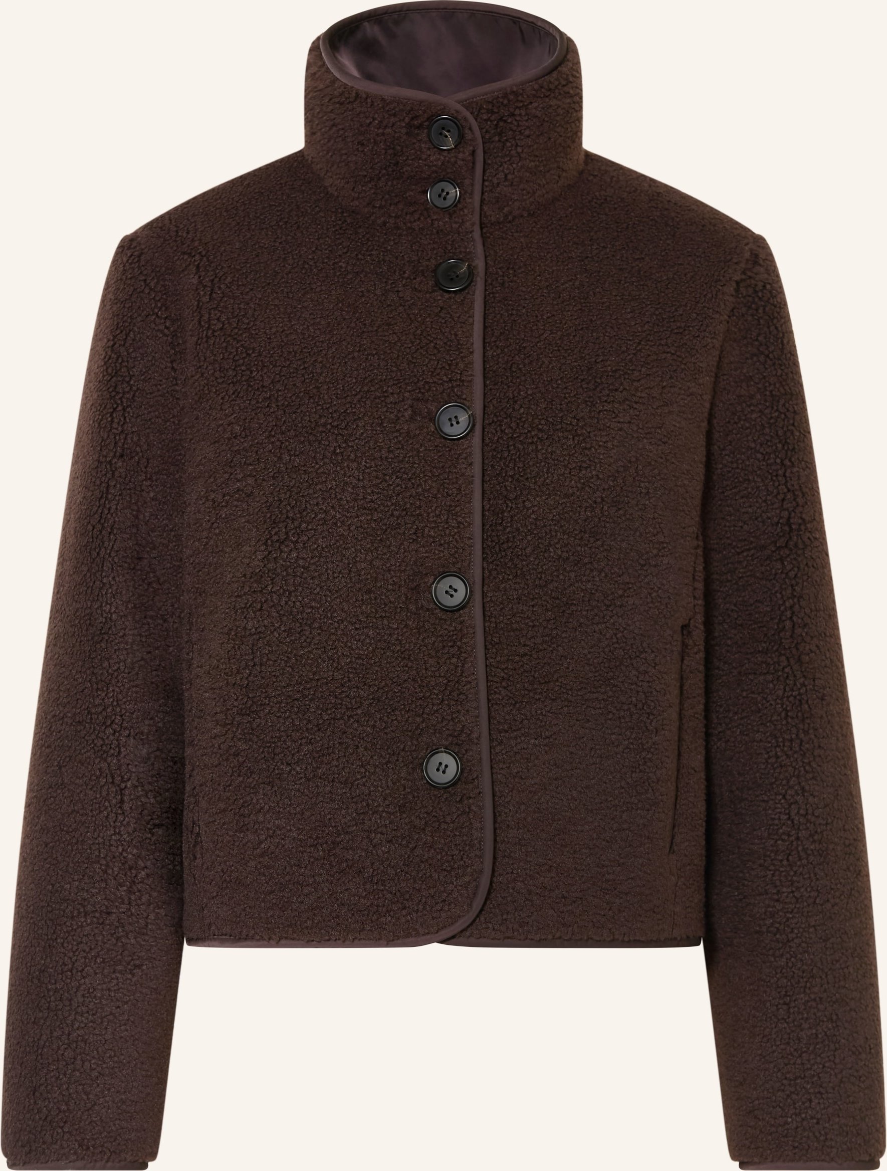 Cos Teddyfell-Jacke braun