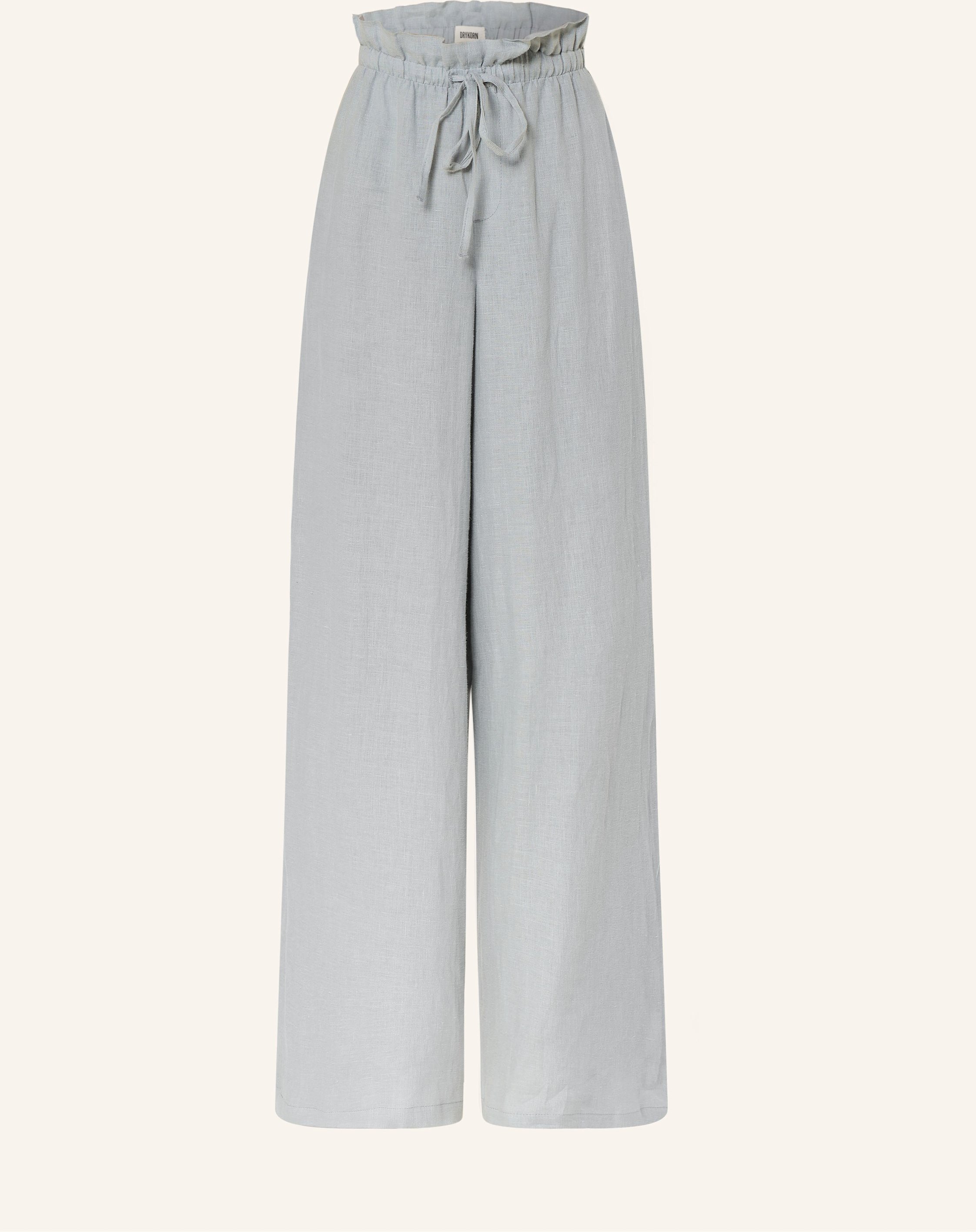 Drykorn Marlenehose Dwindle Aus Leinen blau