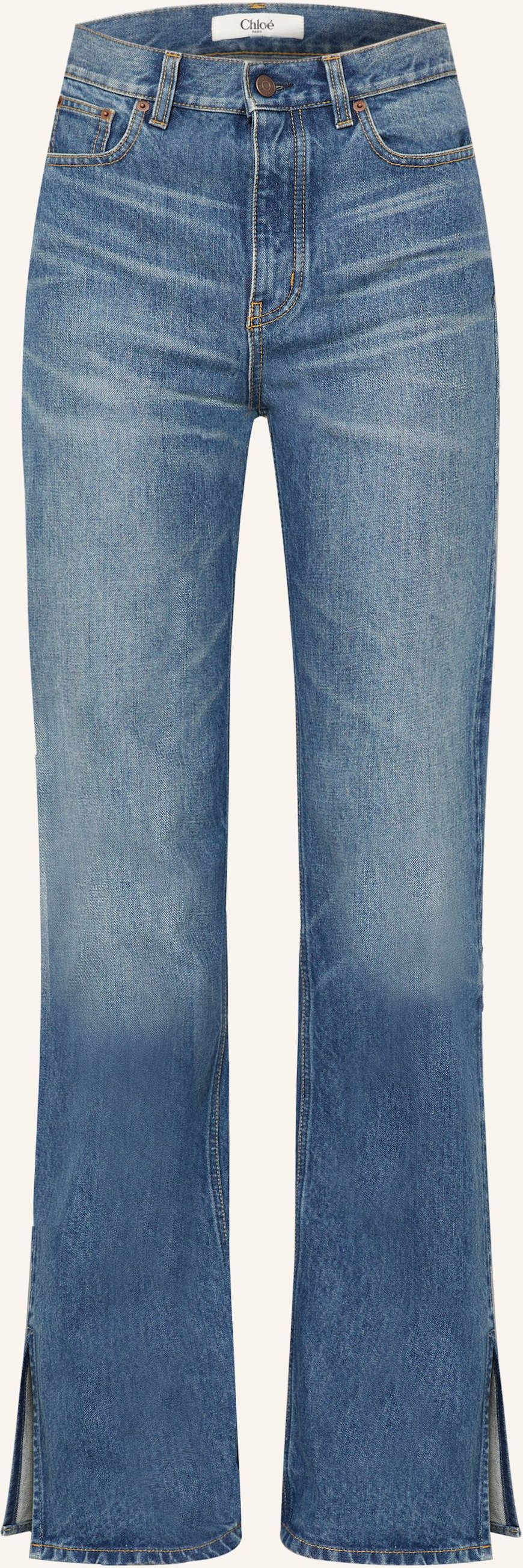 Thumbnail - Chloé Straight Jeans blau