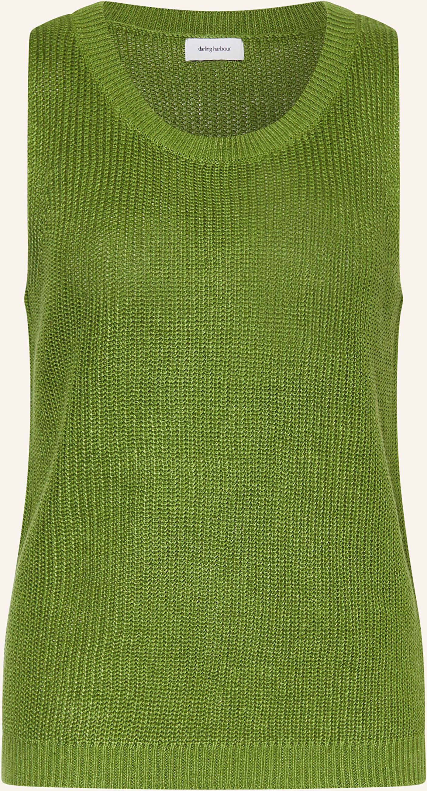 Darling Harbour Stricktop Aus Leinen gruen
