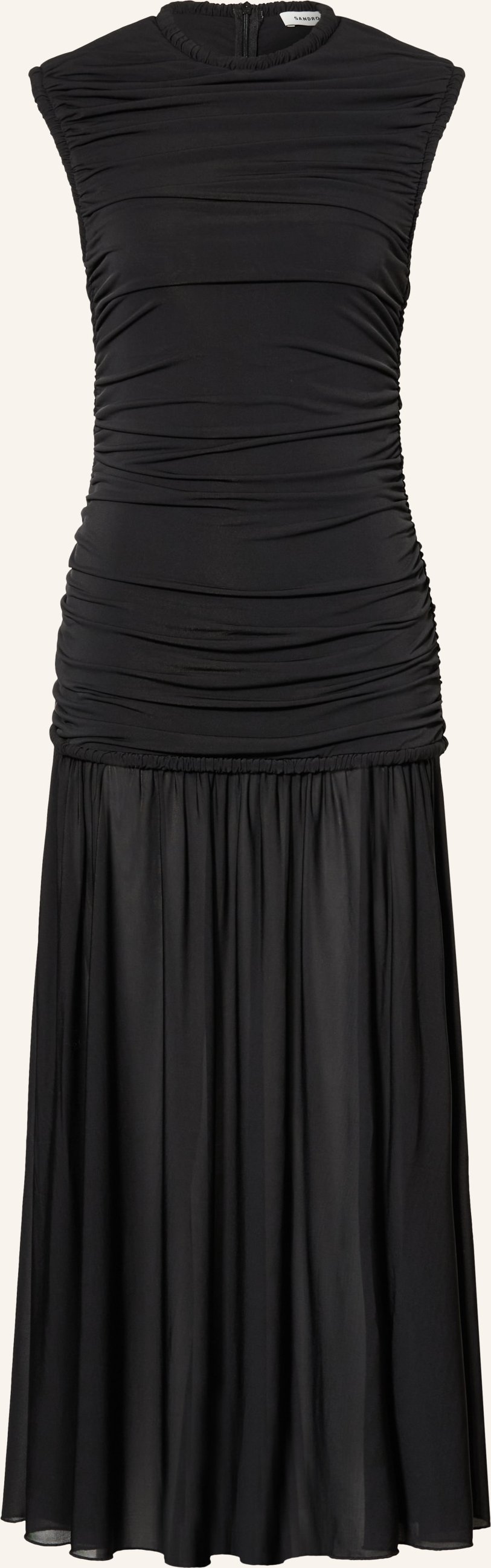 Sandro Jerseykleid schwarz