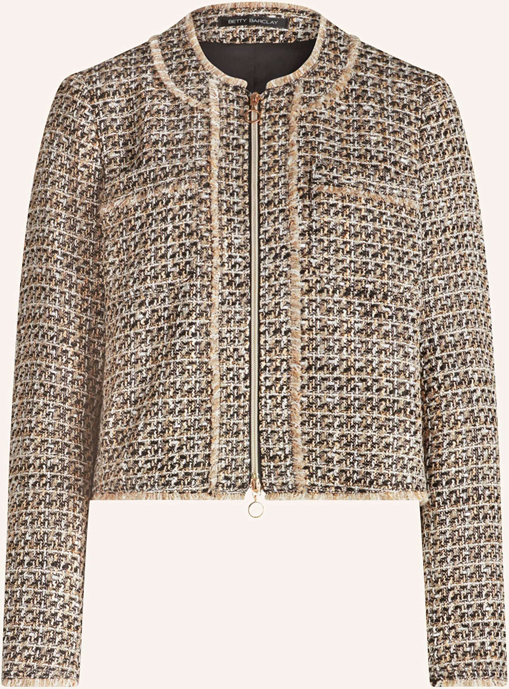 Betty Barclay Kastenjacke Aus Bouclé schwarz