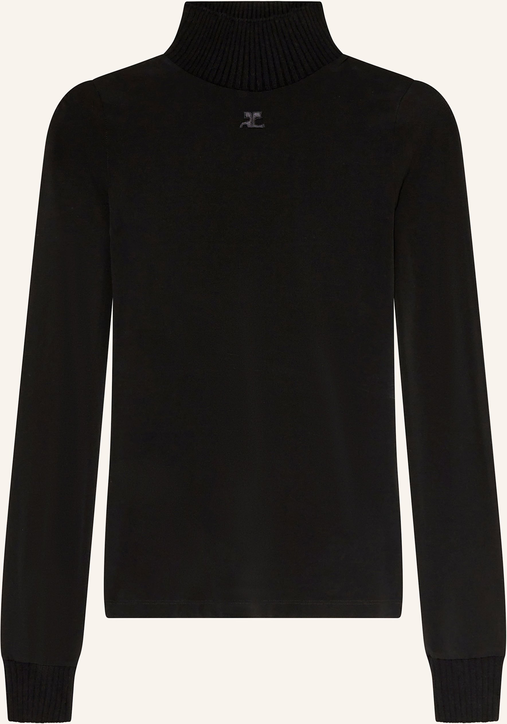 Thumbnail - Courrèges Longsleeve Aus Mesh schwarz