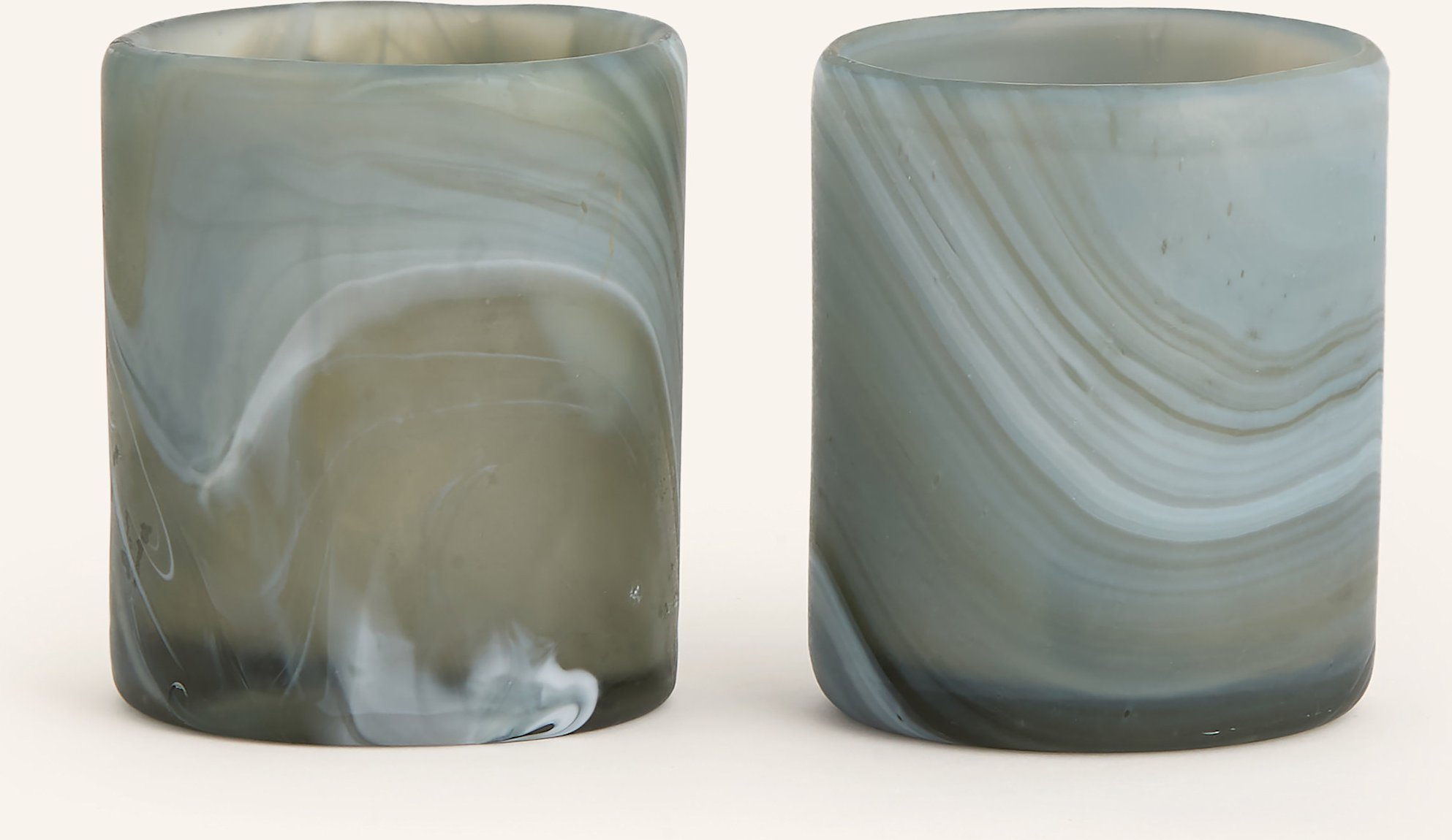 House Doctor 2er-Set Teelichthalter Hdkae grau