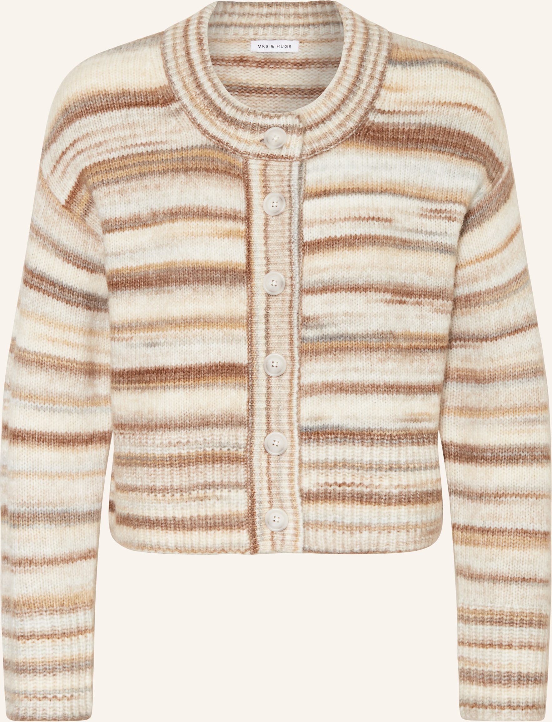 Mrs & Hugs Strickjacke beige