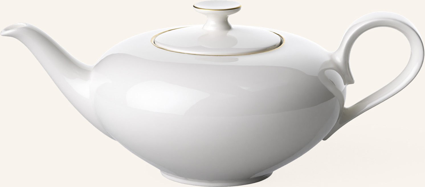Villeroy & Boch Teekanne 6 Pers. Anmut Gold weiss