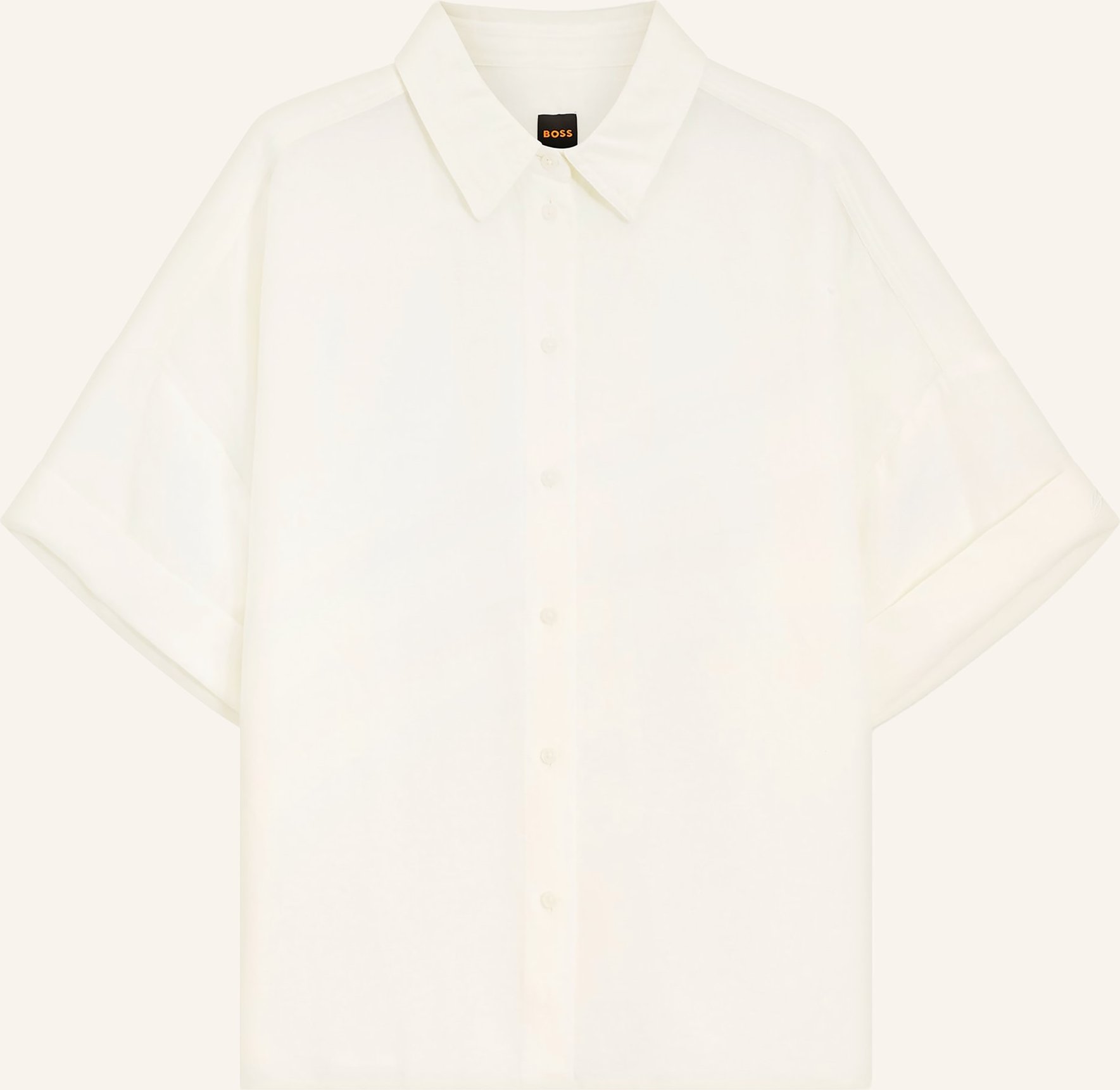 Boss Hemdbluse Bisenas Mit Leinen weiss