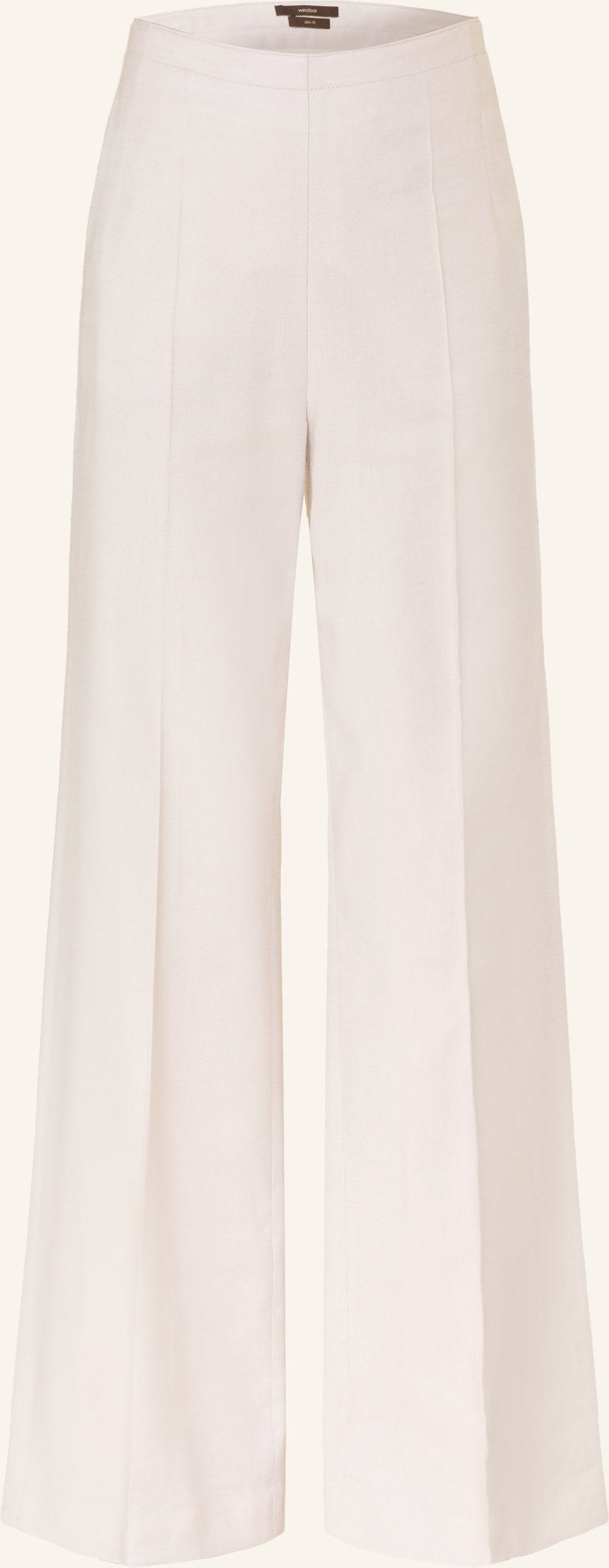 Windsor. Marlenehose Mit Leinen grau