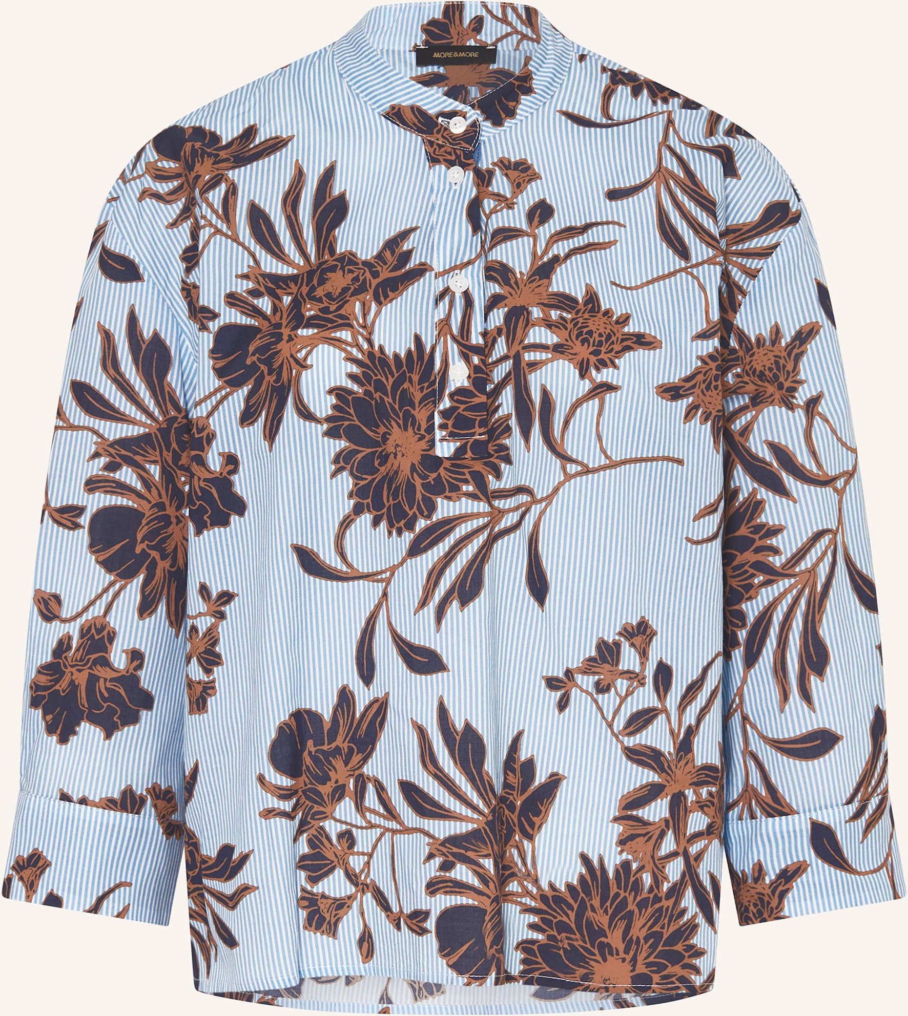 Thumbnail - More & More Blusenshirt Mit 3/4-Arm blau