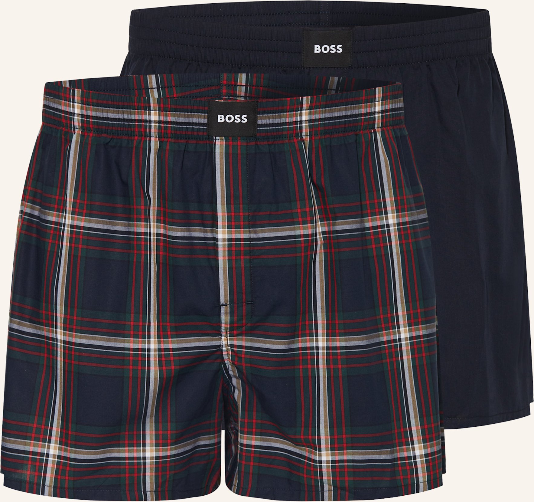 Thumbnail - Boss 2er-Pack Web-Boxershorts S. Cw Peach blau